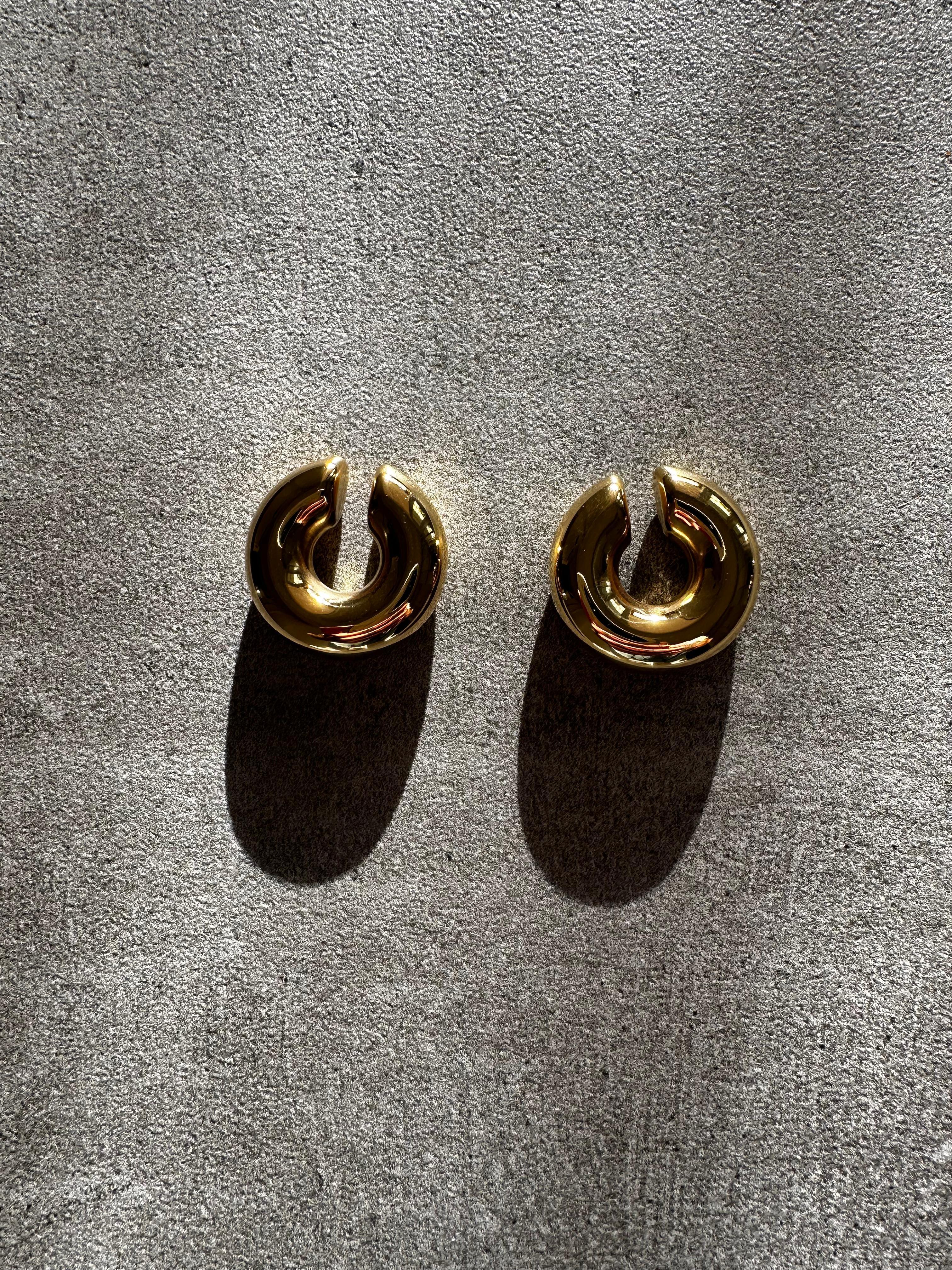 Hole No Pierced Earrings - GOLD