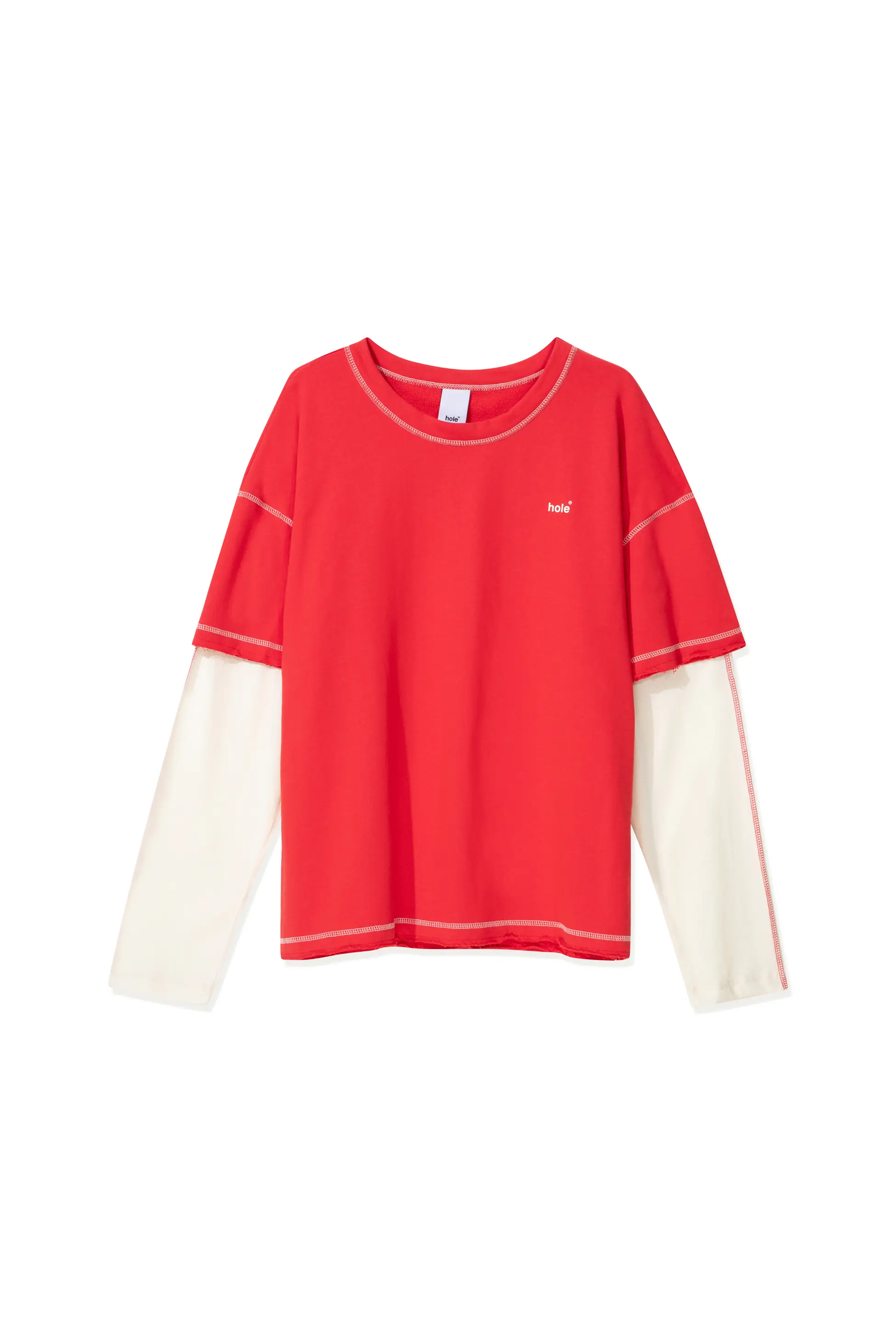 Hole Karyoka Dikiş Baskı Detay Oversize Sweatshirt