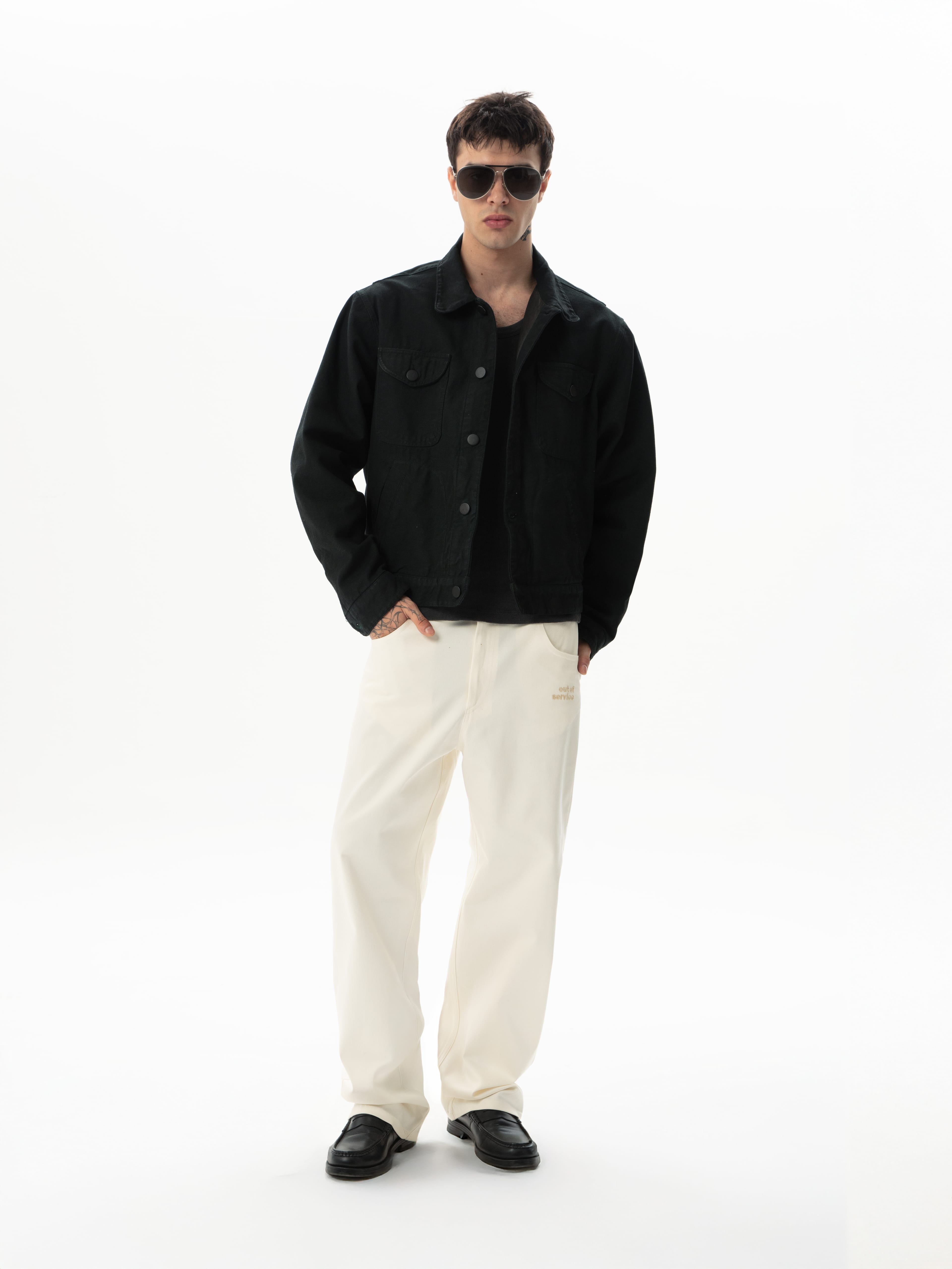 Hole Short Cut Jacket