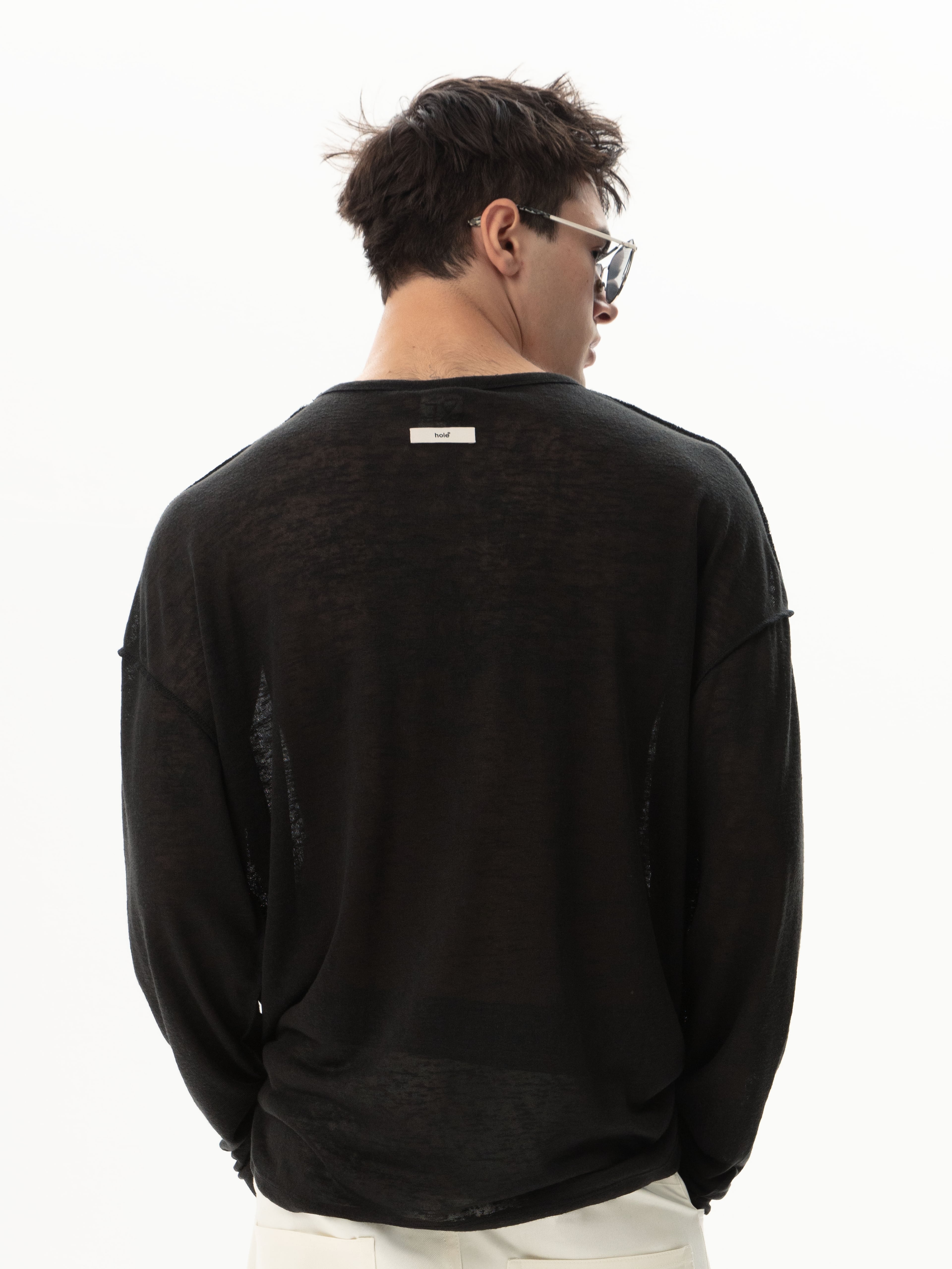 Hole Sweatshirt w/embroided logo