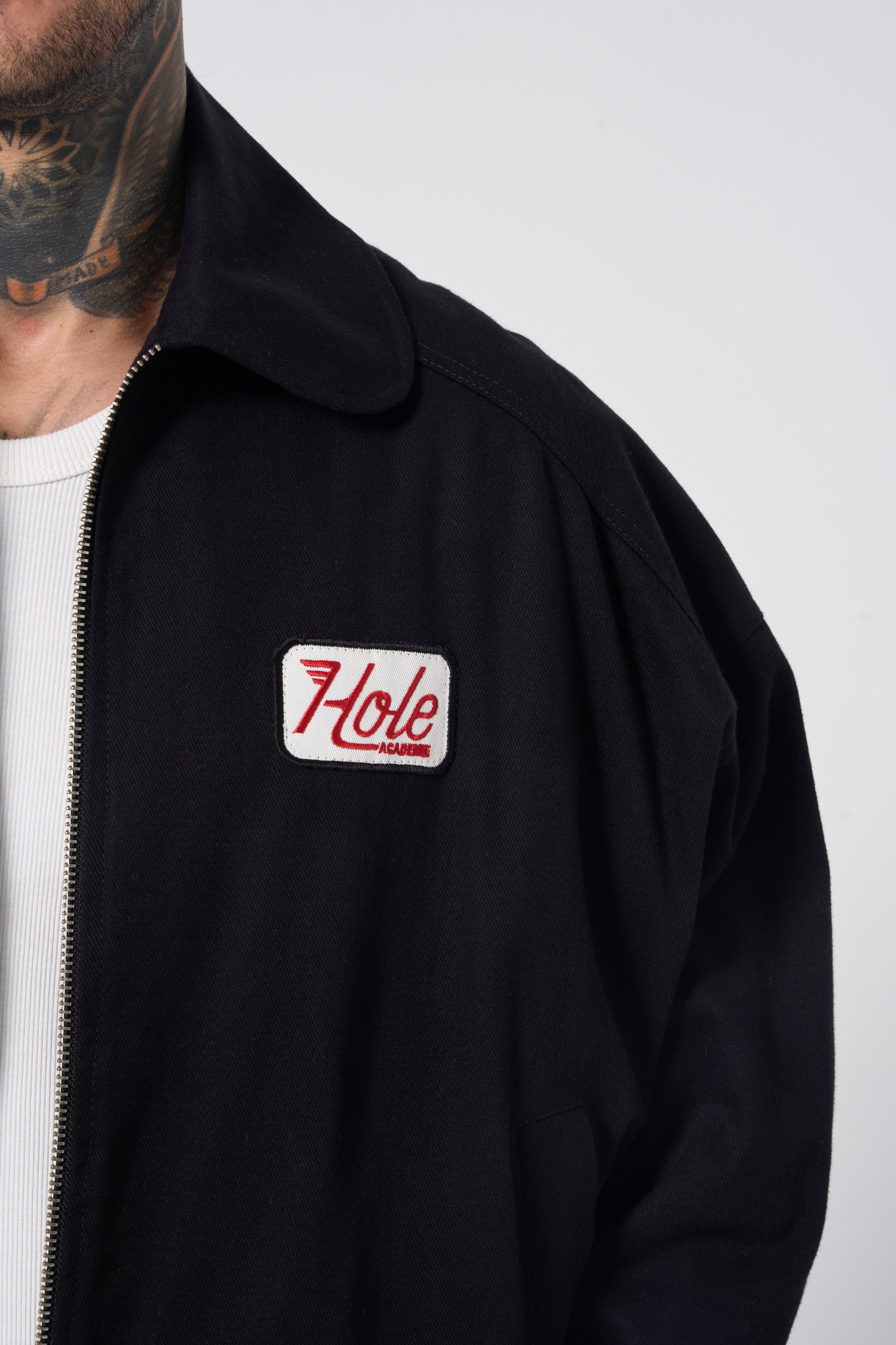 Gabardine Jacket w/embroided Hole logo