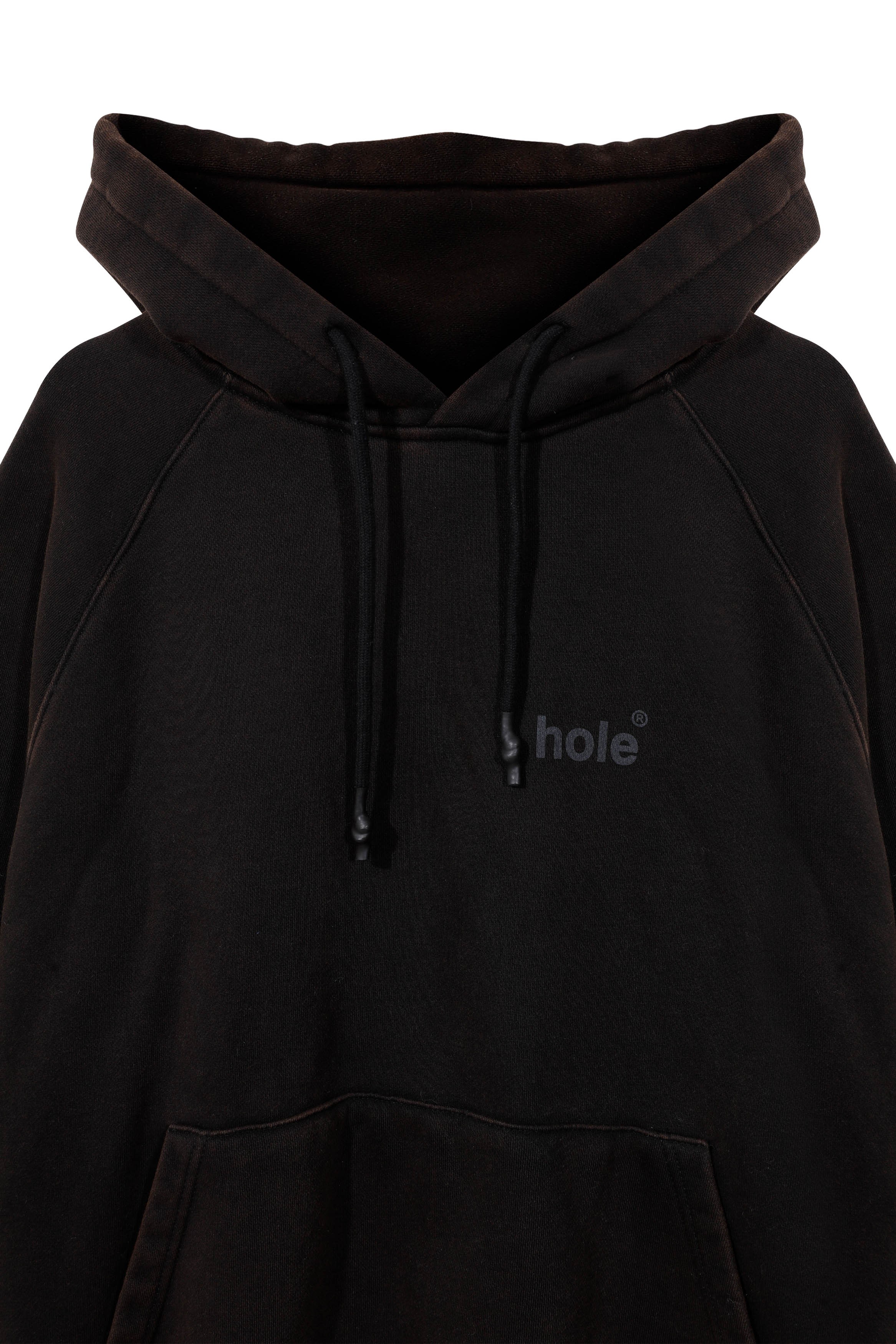 Hole Yıkama Eskitme Oversize Hoodie