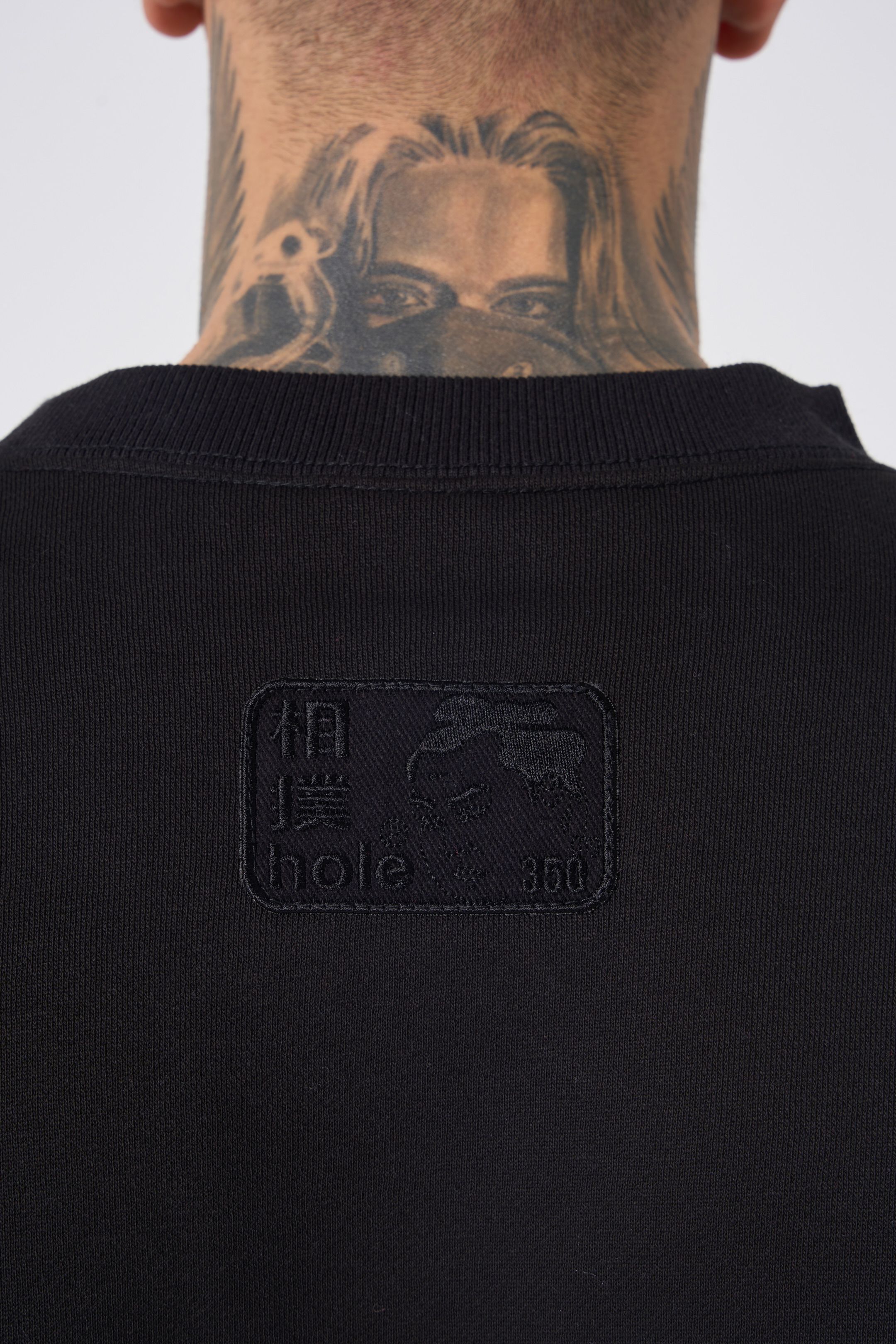 Hole Pixel Baskı Sweatshirt