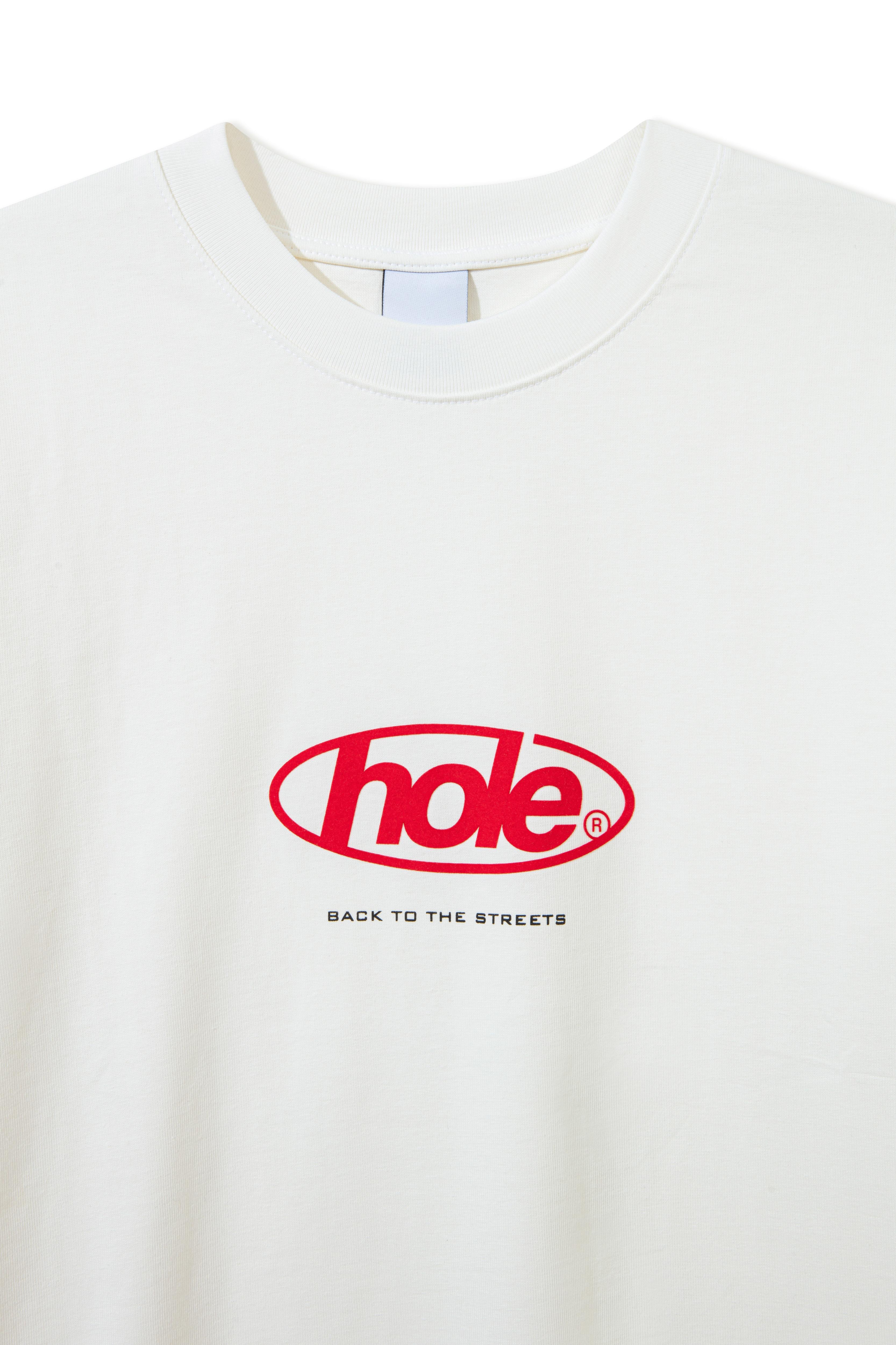 Hole Back to the Streets Baskılı T-Shirt