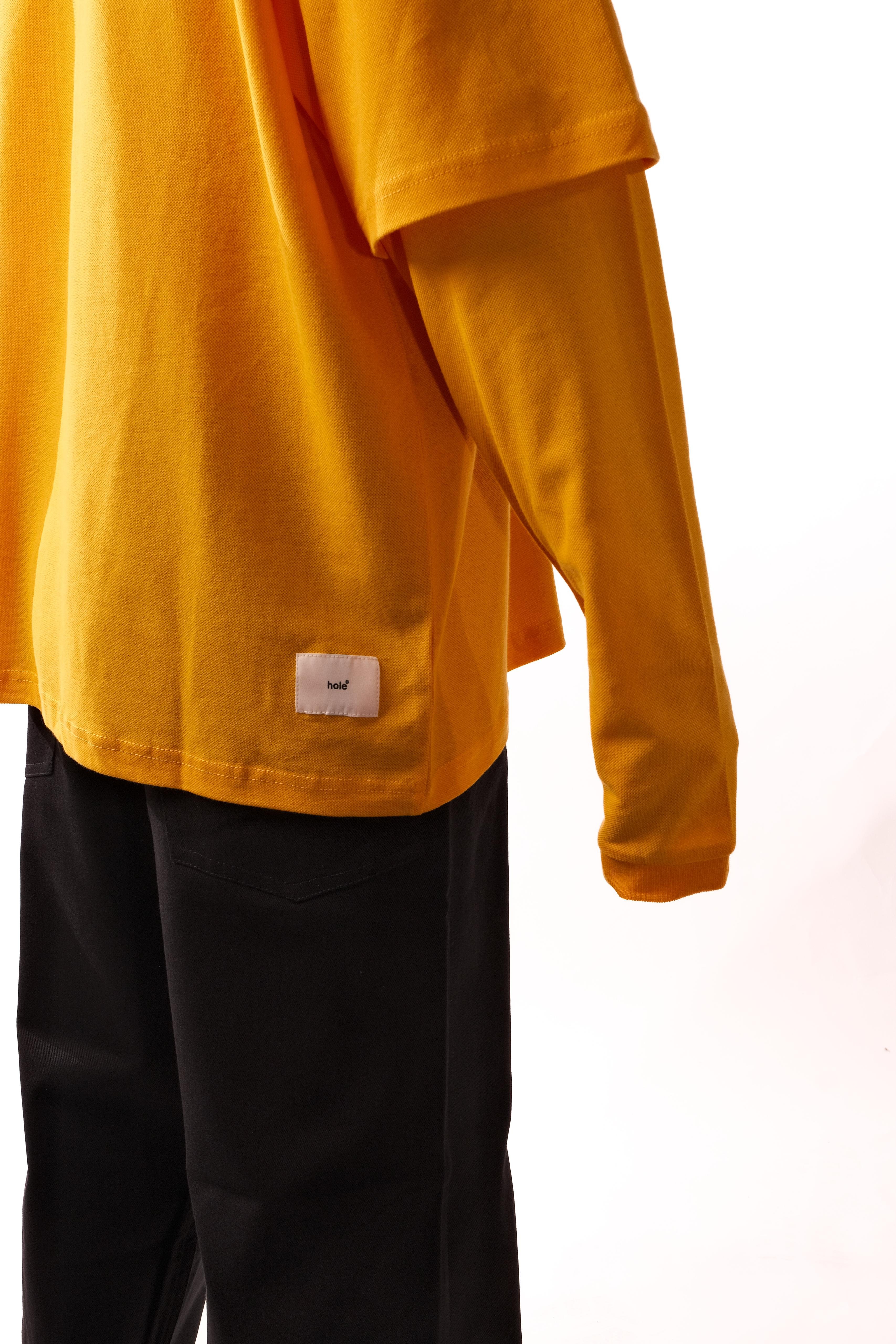 Hole Polo Yaka service Çift Kol Sweatshirt