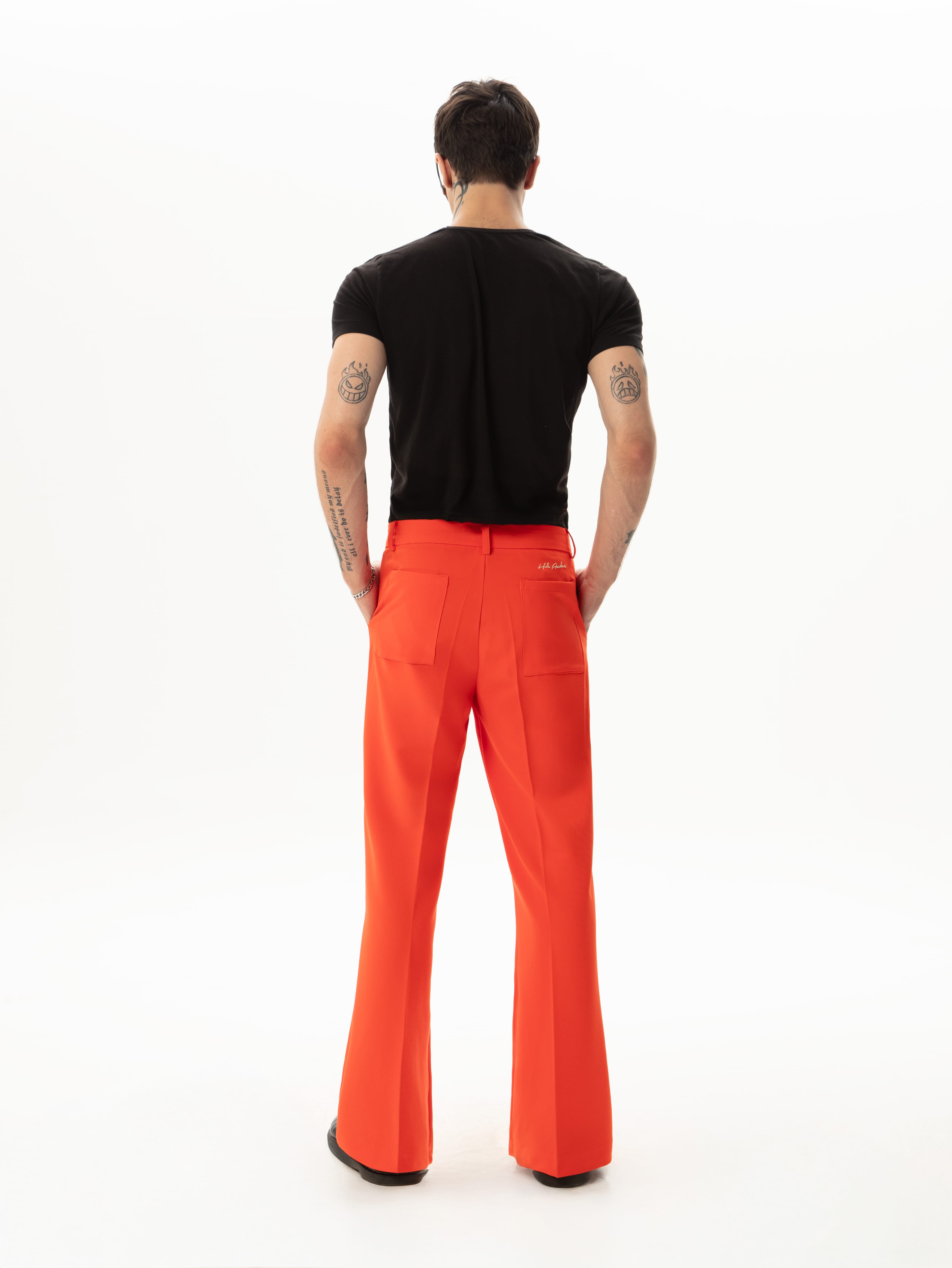 Flared Black Trousers