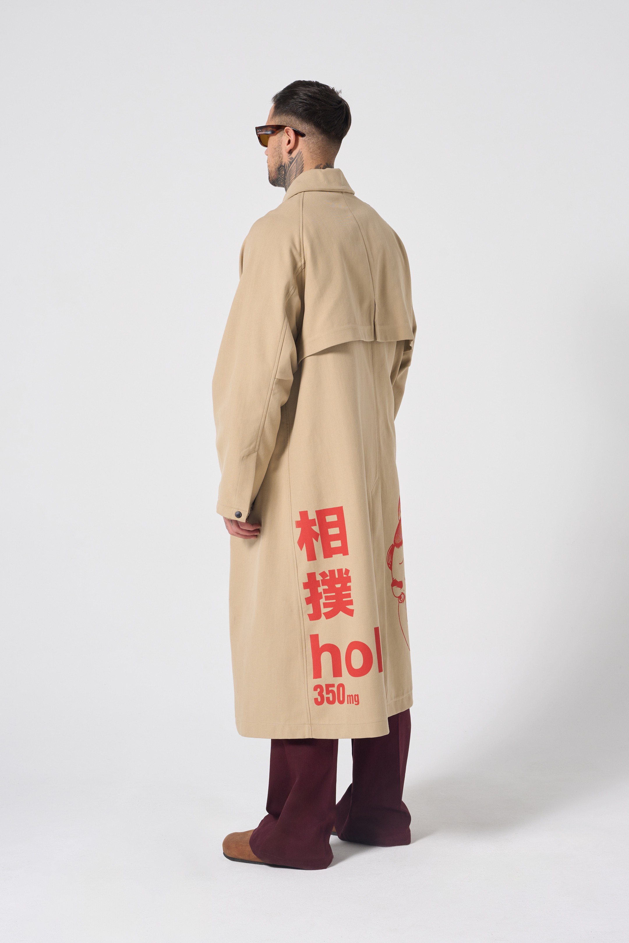 Hole Snap Button Trenchcoat