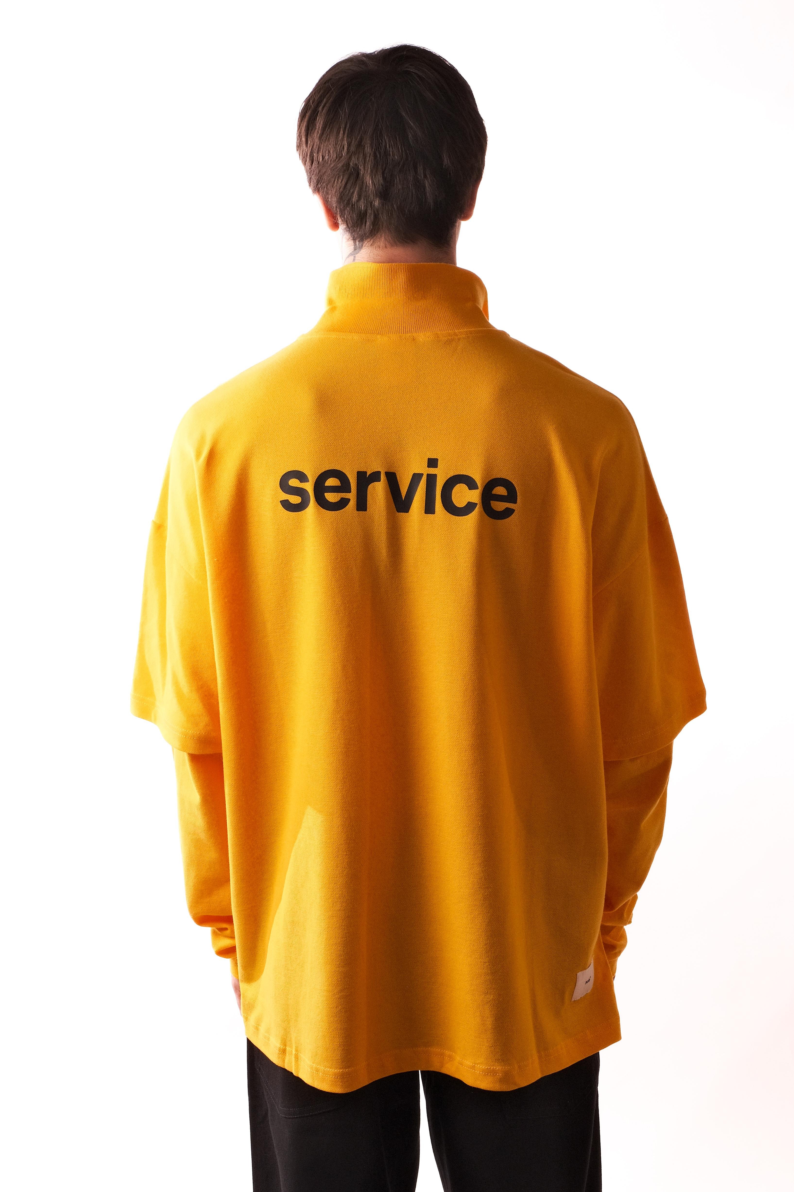 Hole Polo Yaka service Çift Kol Sweatshirt