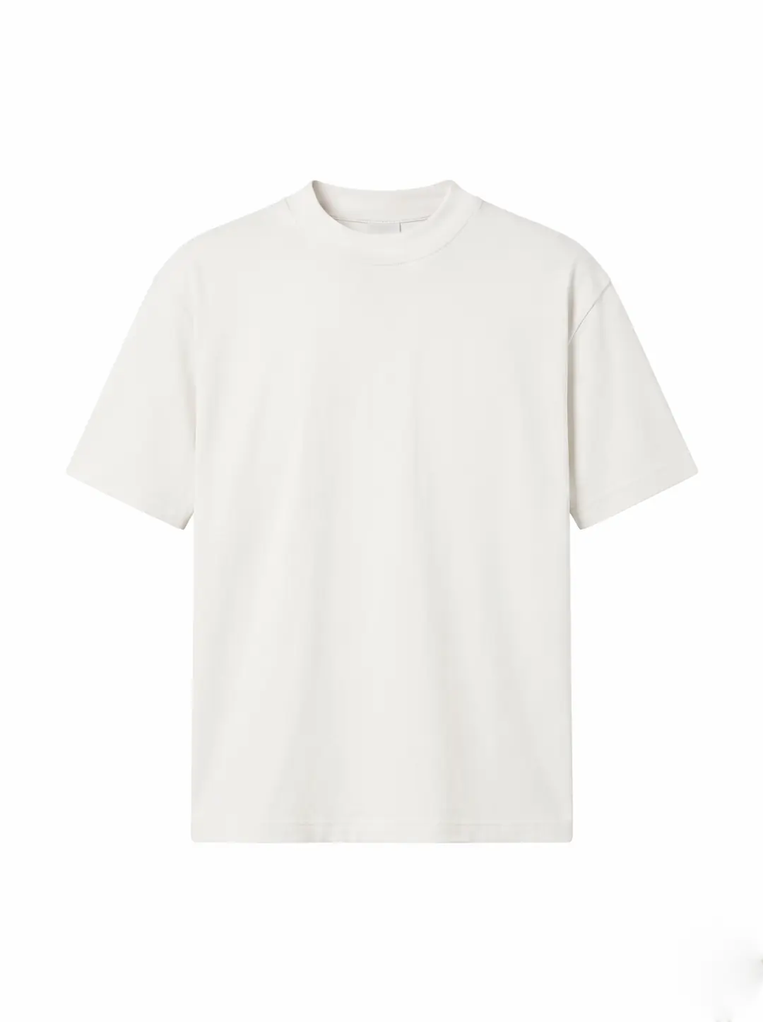 Organik Penye Basic Ekru Regular T-shirt