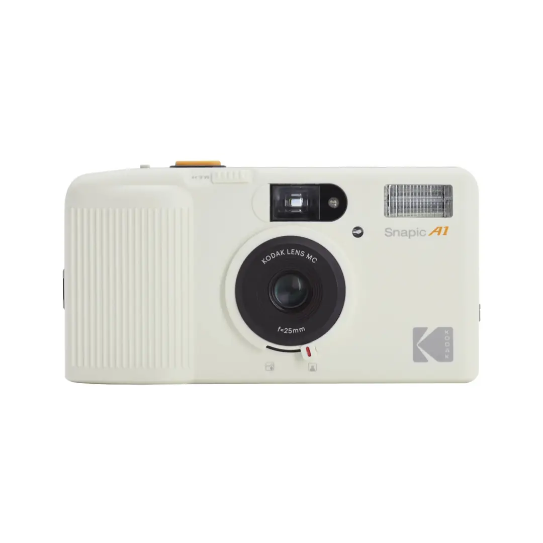 KODAK Snapic A1 フィルムカメラ35mm 箱・付属品完備 Kodak Snapic A1 35mm Film Camera (Ivory white )