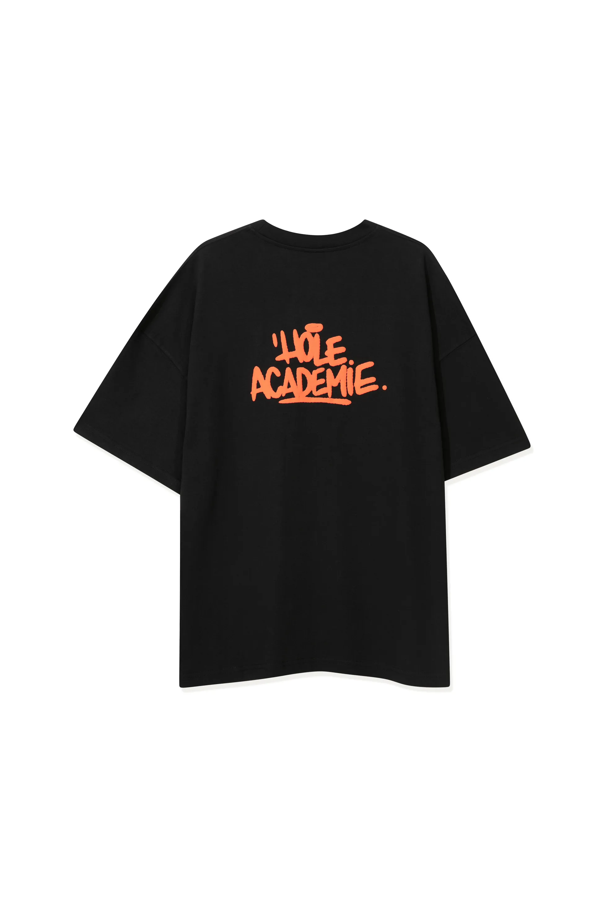 Hole Graffiti Baskılı Oversize T-Shirt