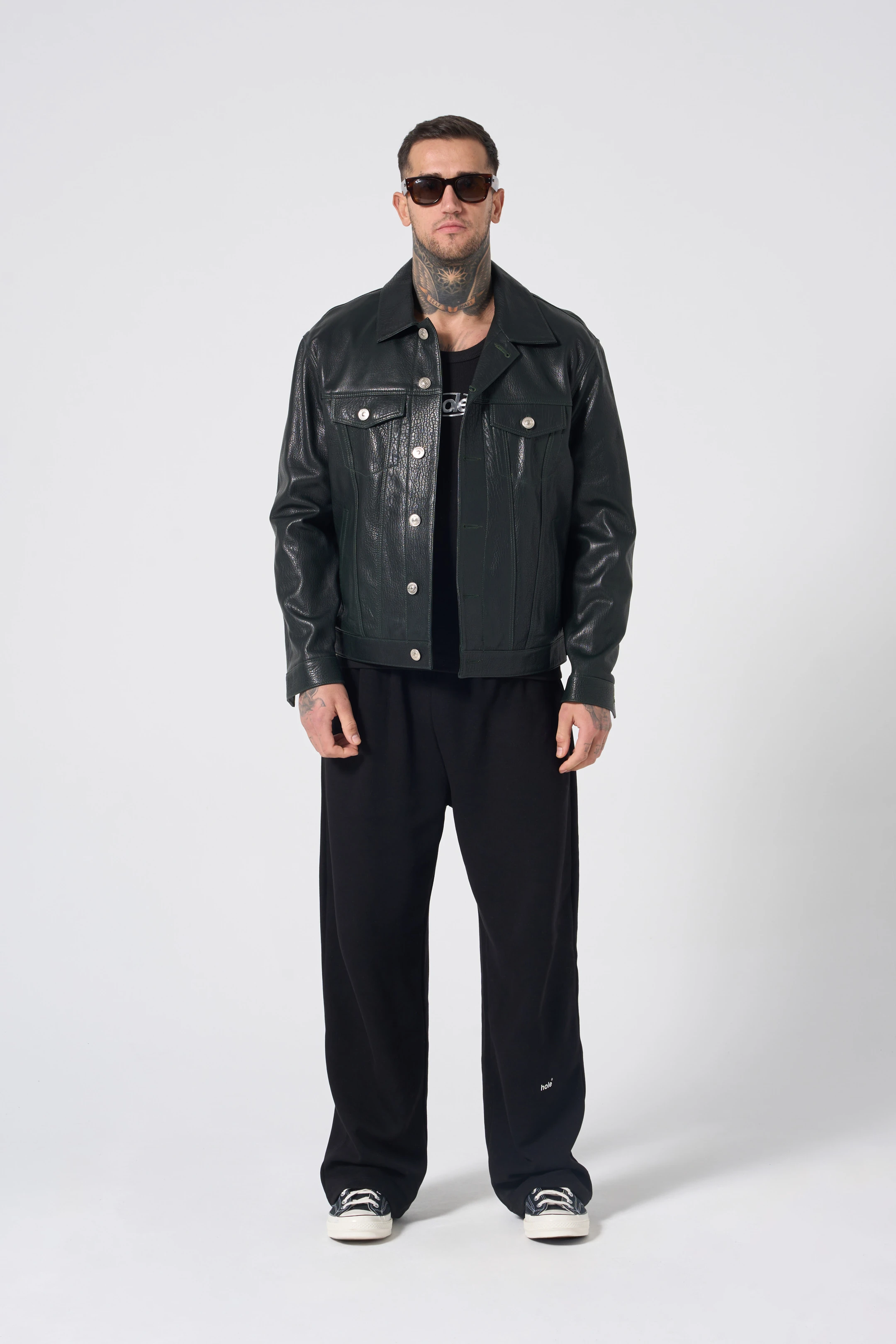 JUMBO LEATHER BLAZER