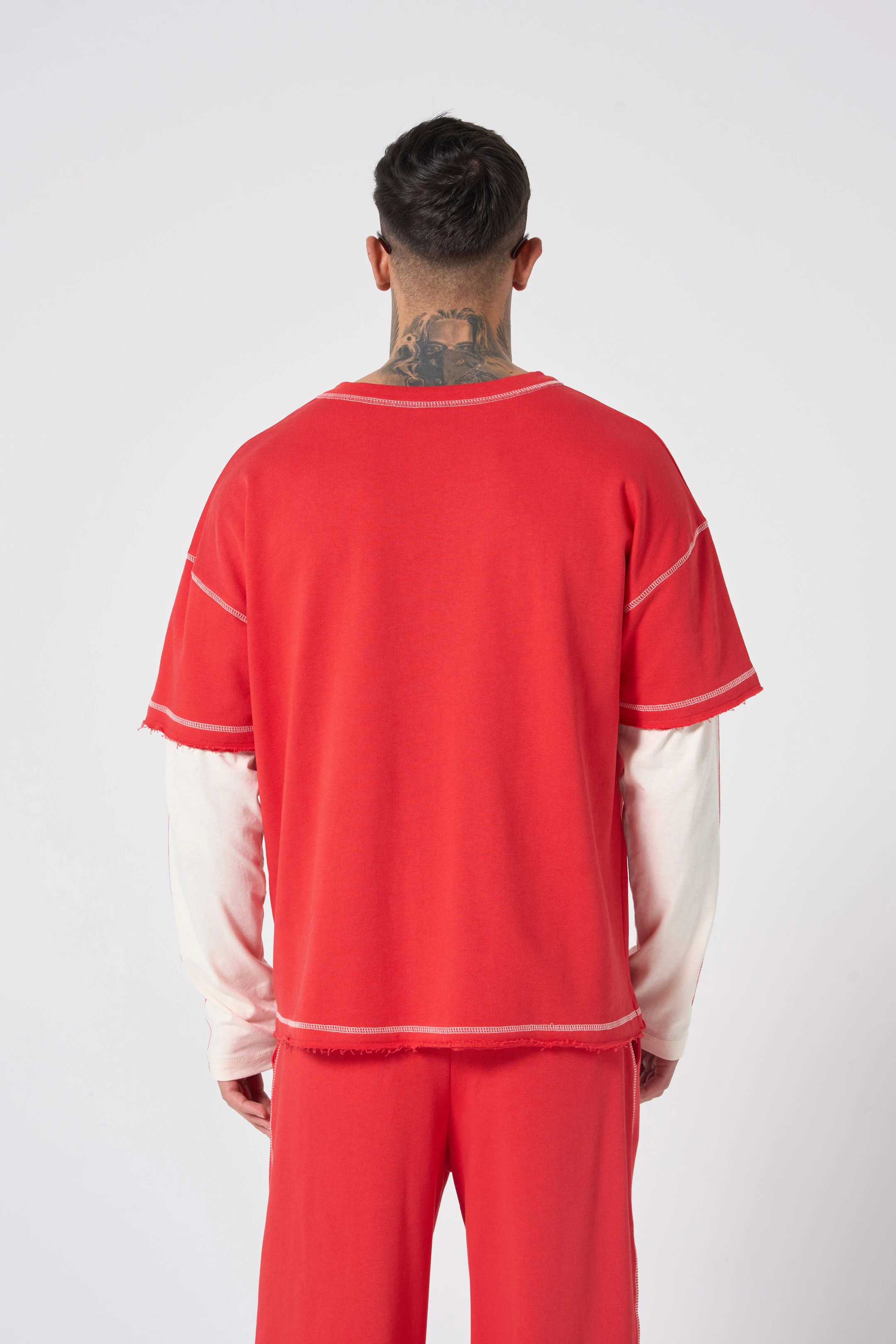 Hole Karyoka Dikiş Baskı Detay Oversize Sweatshirt