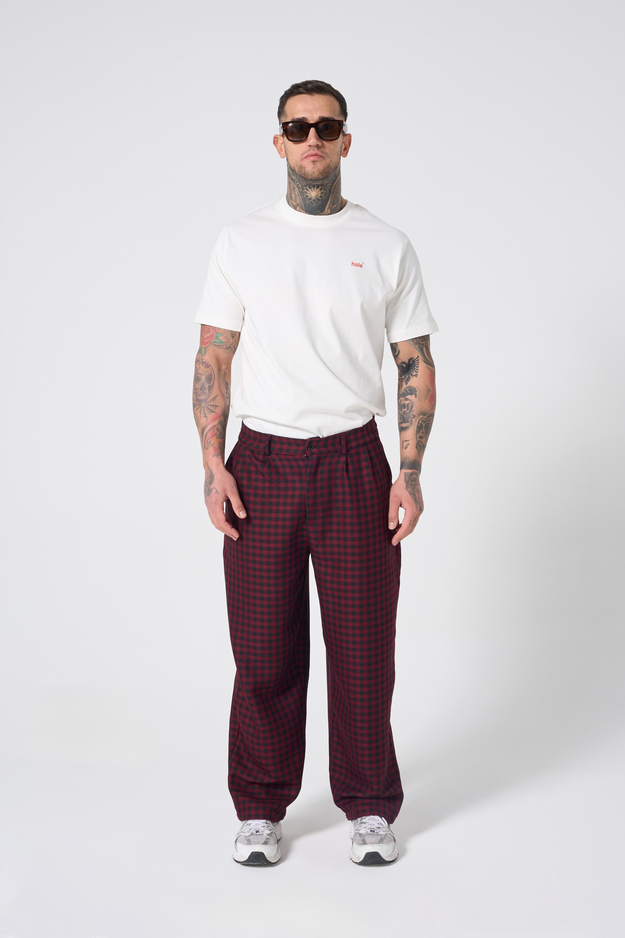 LOOSE CUT PLAID PANTS