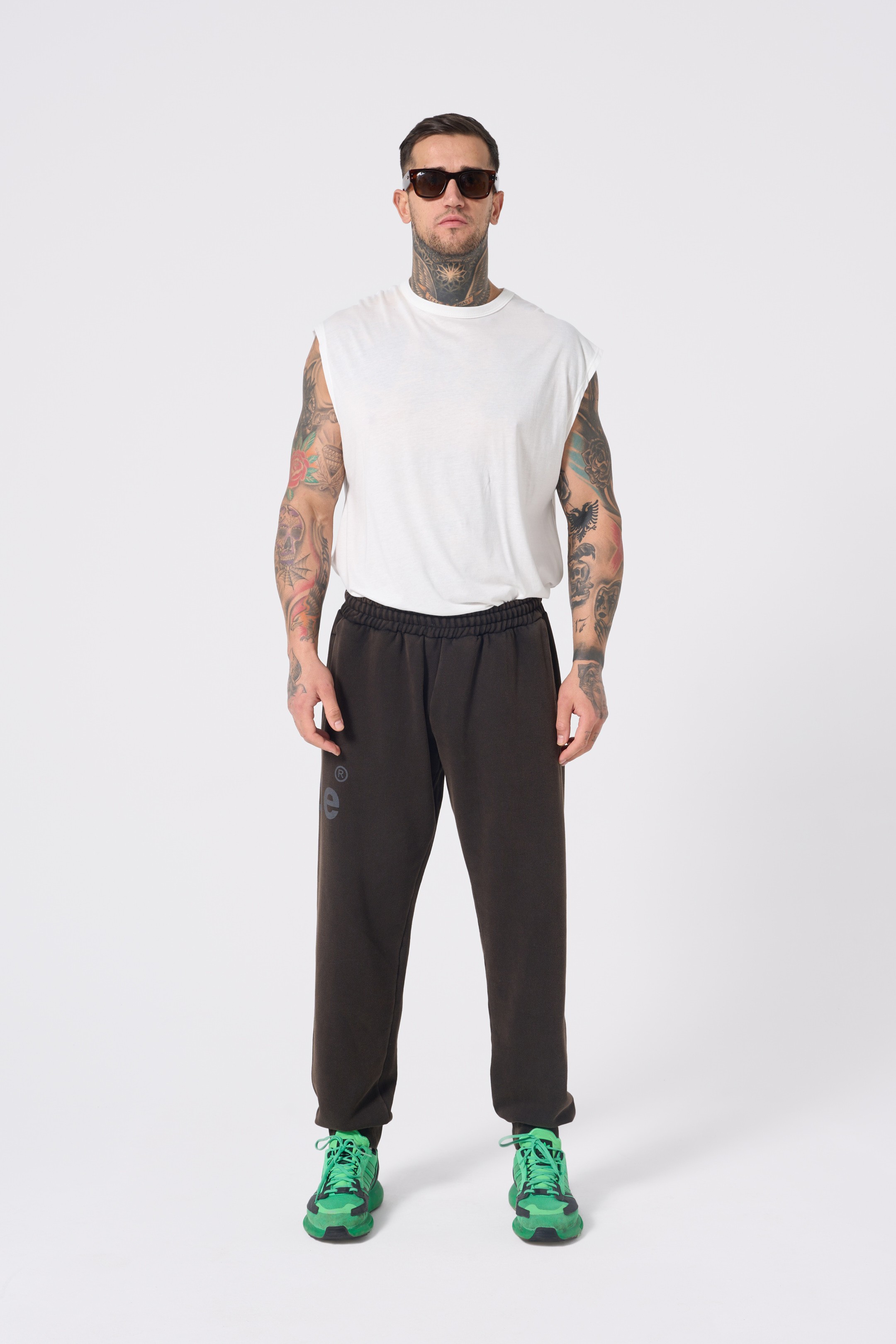 Hole Sweatpants w/ distressed look