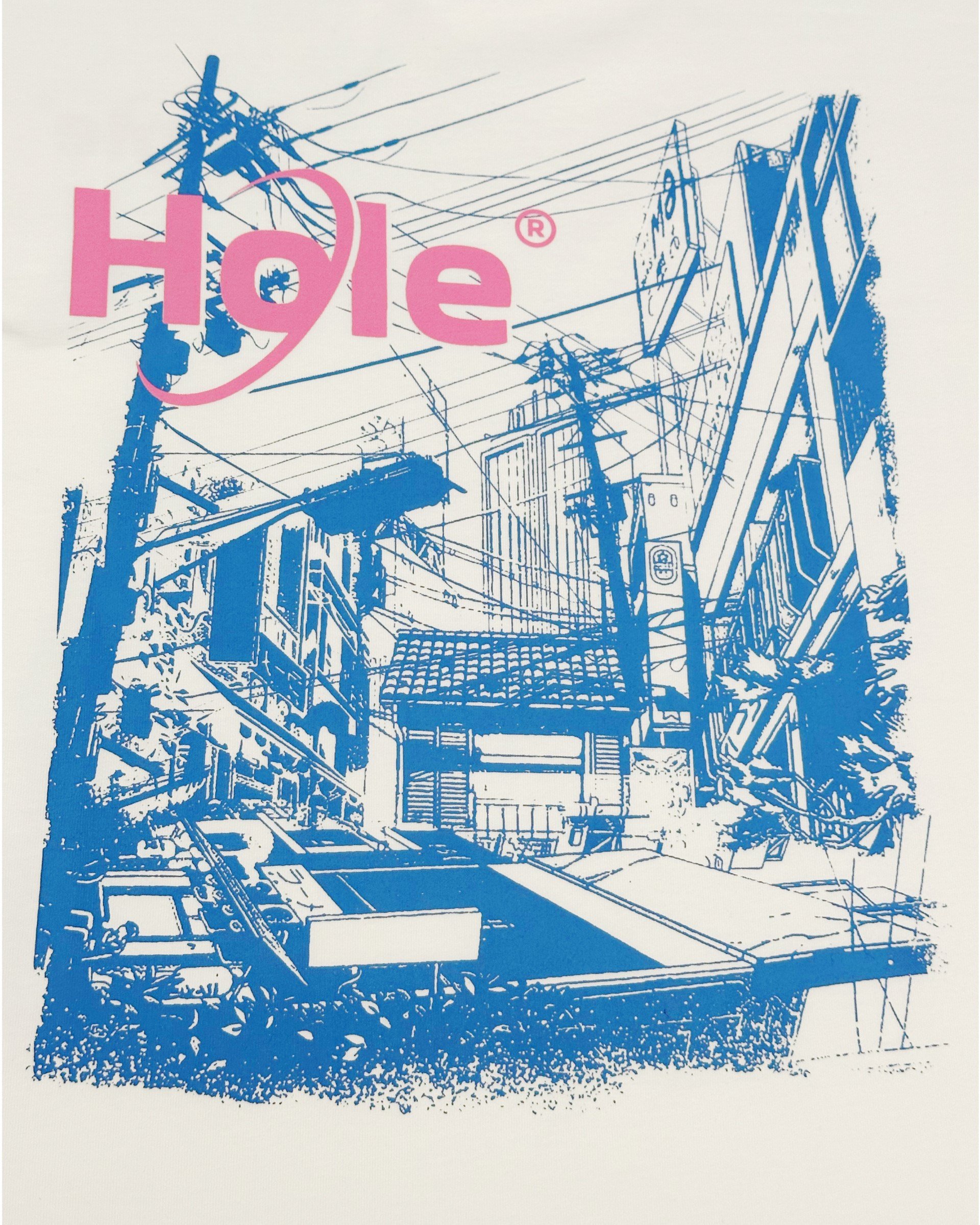 Hole Arka Sokak Baskılı Oversize T-Shirt