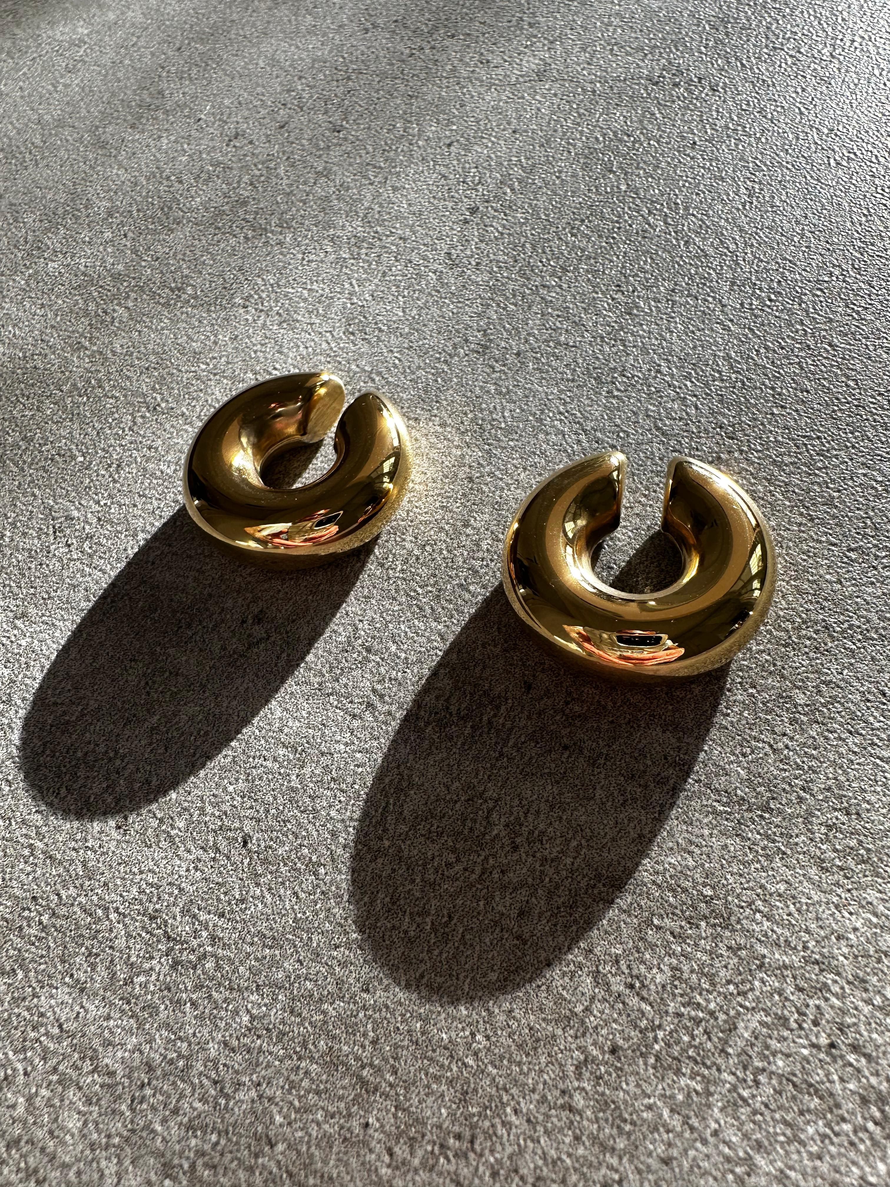 Hole No Pierced Earrings - GOLD