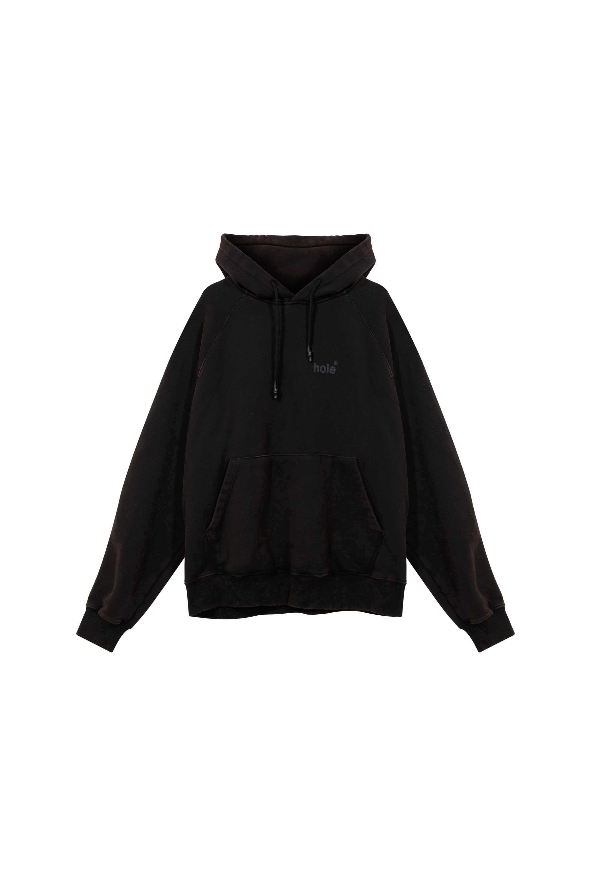 Hole Yıkama Eskitme Oversize Hoodie