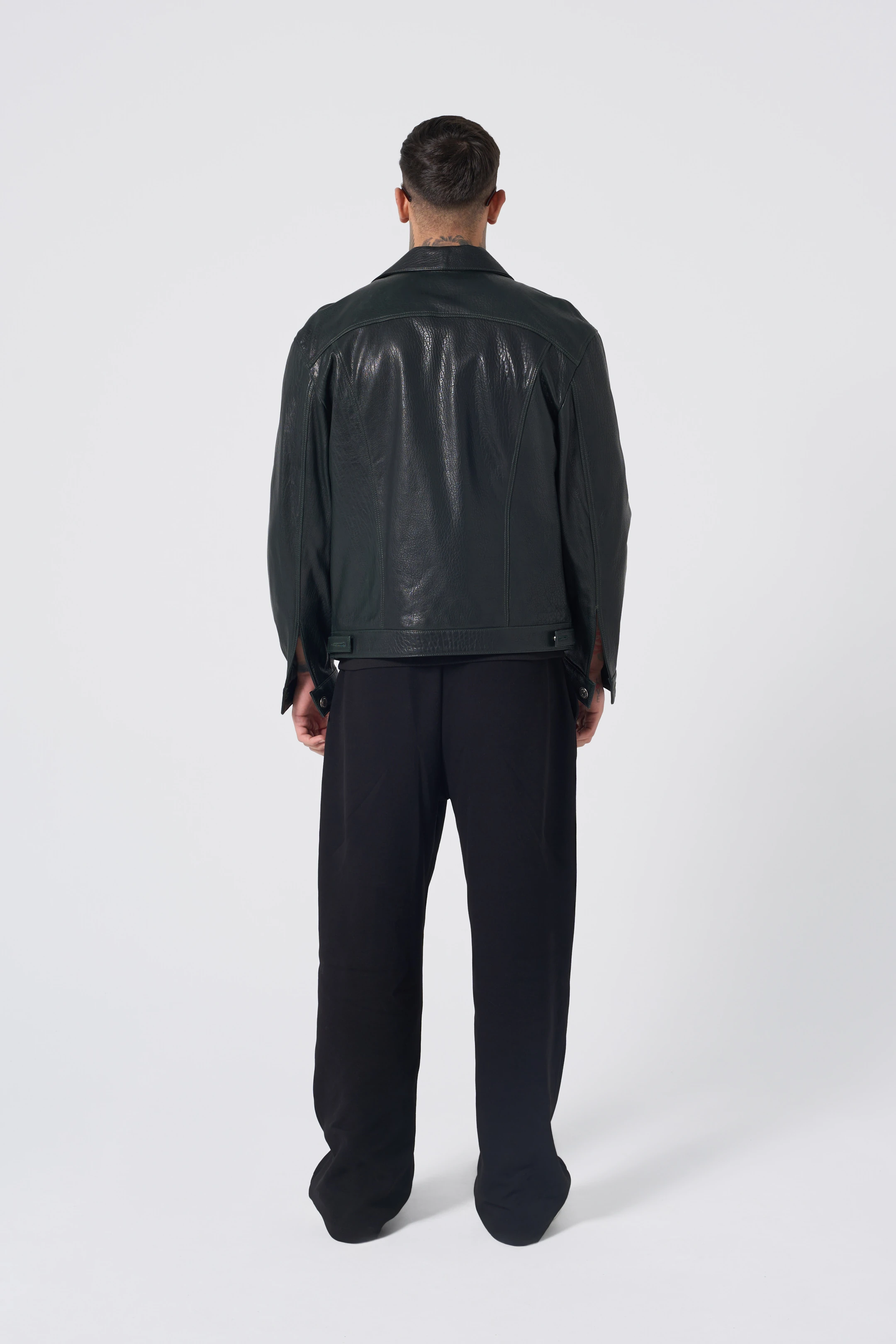 JUMBO LEATHER BLAZER