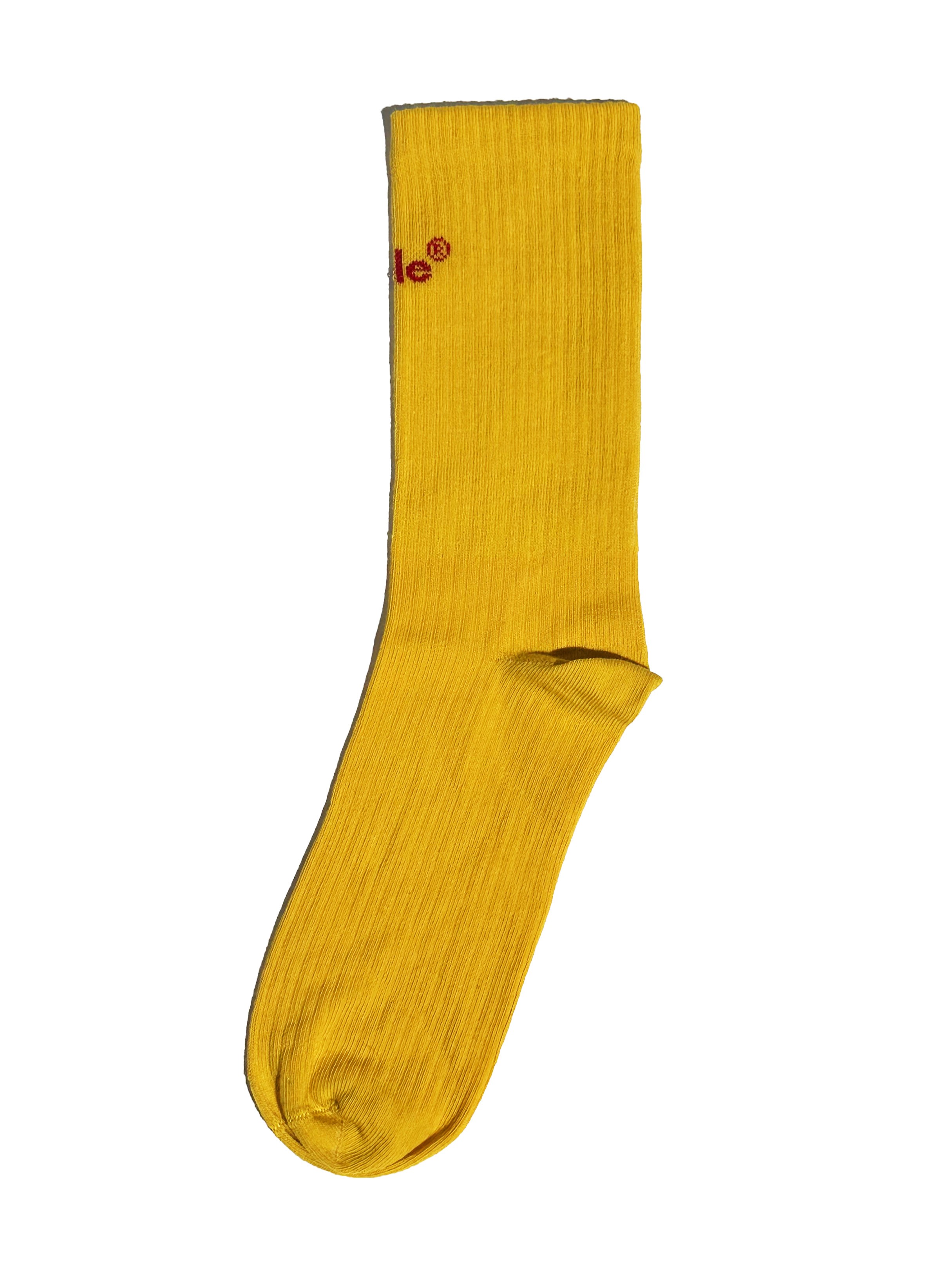 SOCKS w/embroided logo - sarı-kırmızı