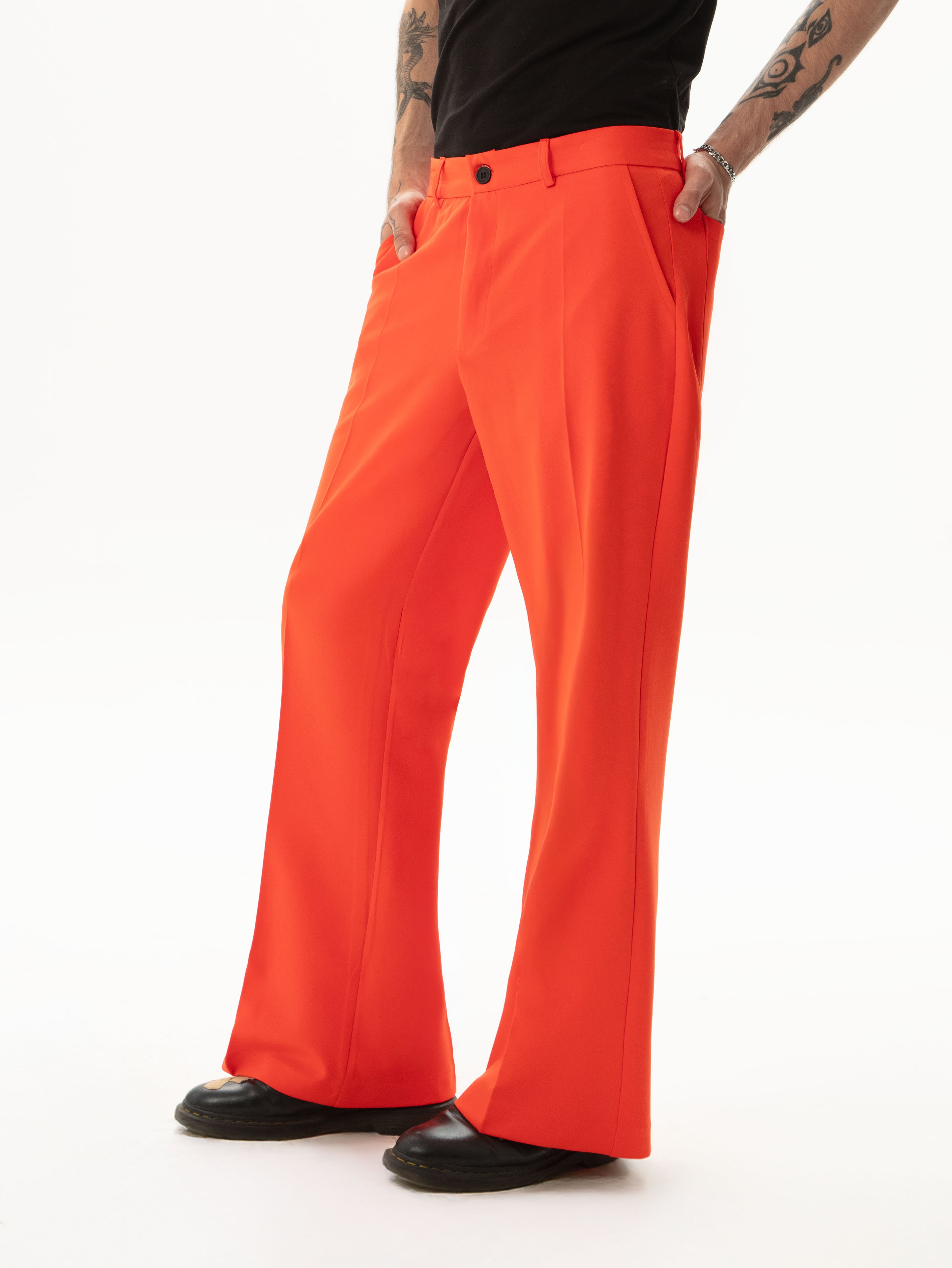 Flared Black Trousers