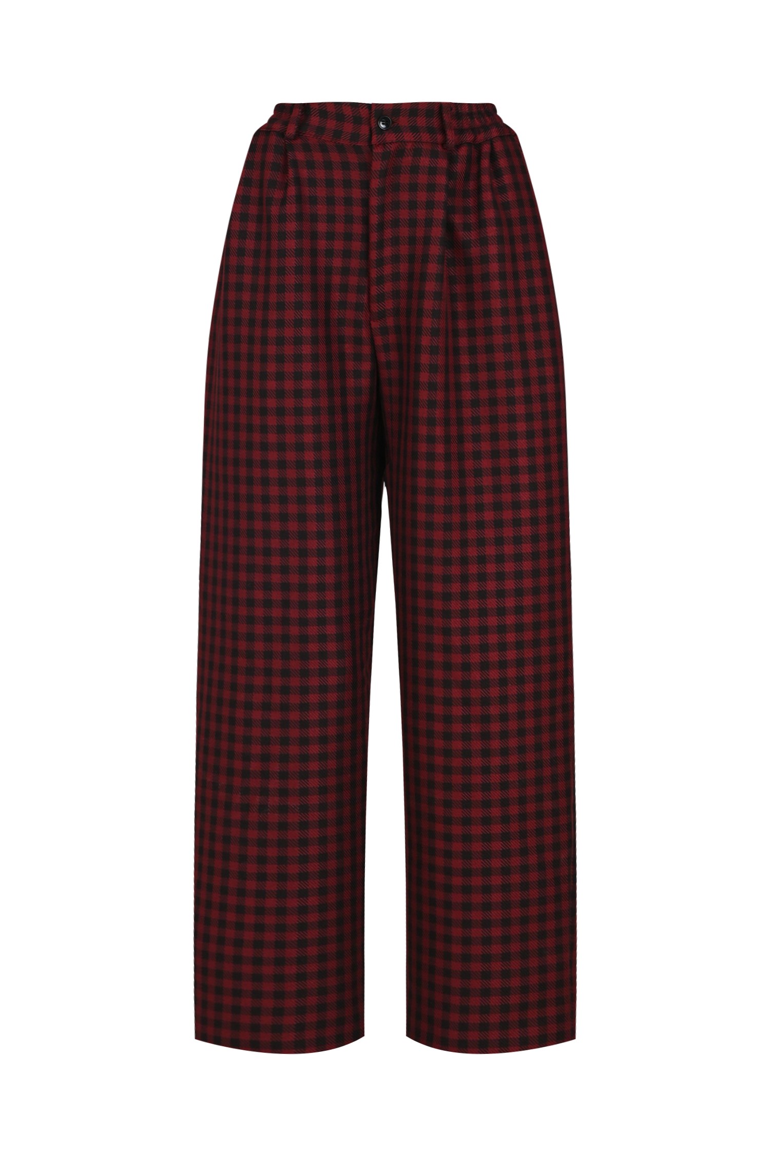 LOOSE CUT PLAID PANTS