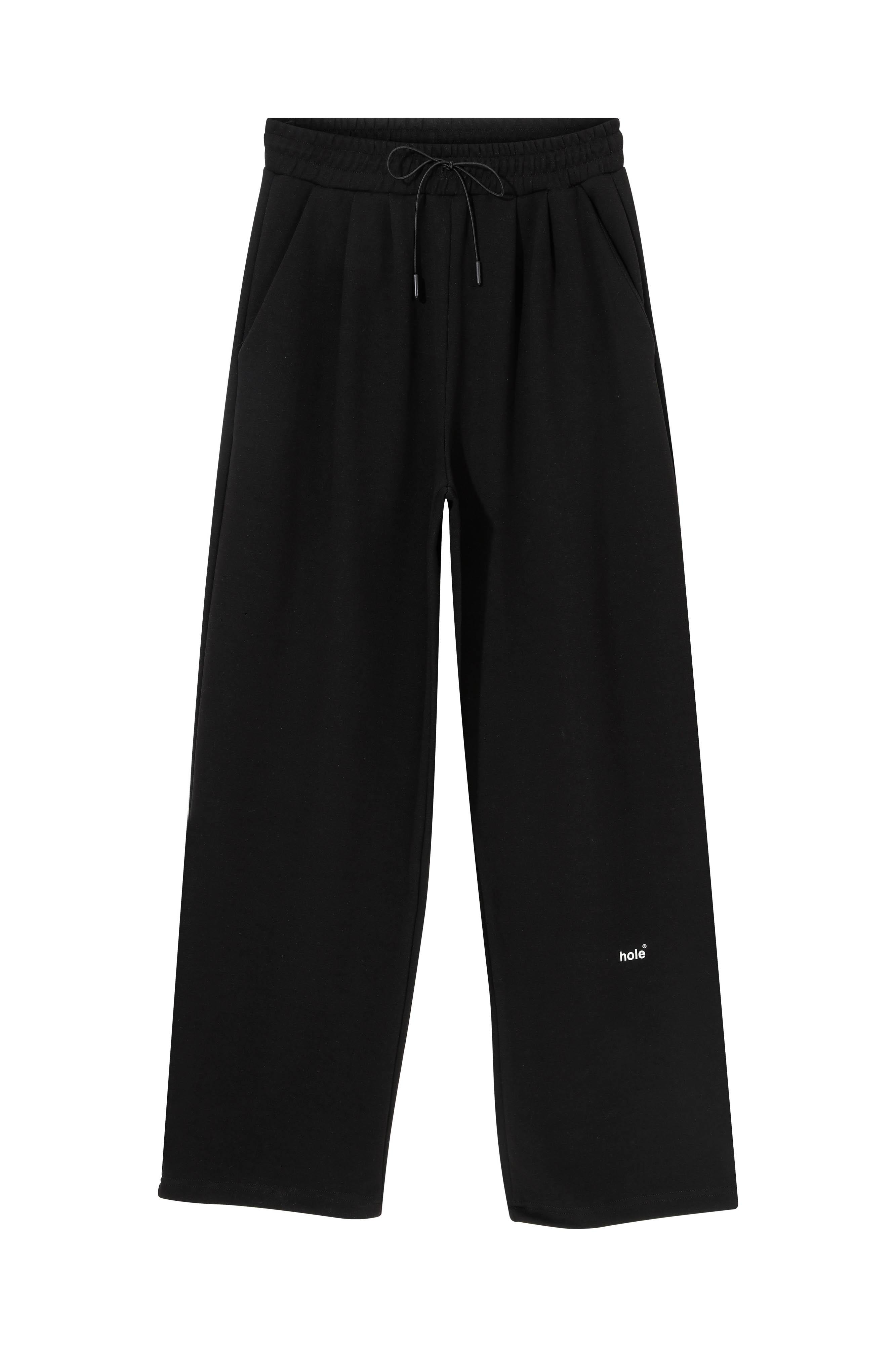 Hole Oversize Sweatpants w/logo print