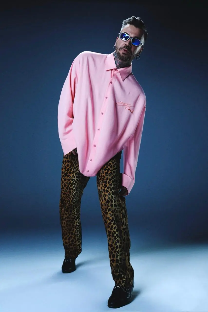 Morcote Oversize Toz Pembe Gömlek