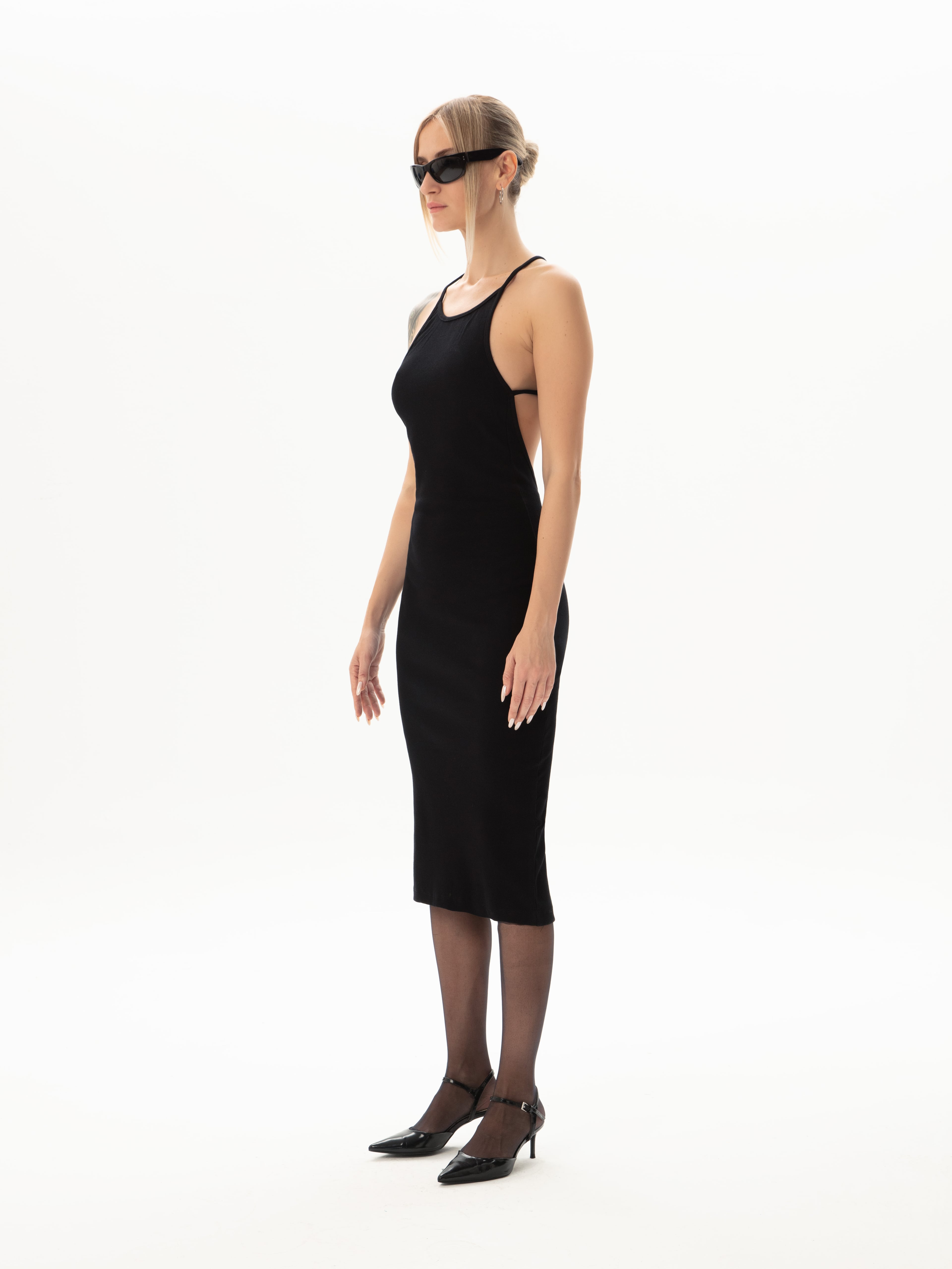 Christiana Kashkorse Dress - Siyah