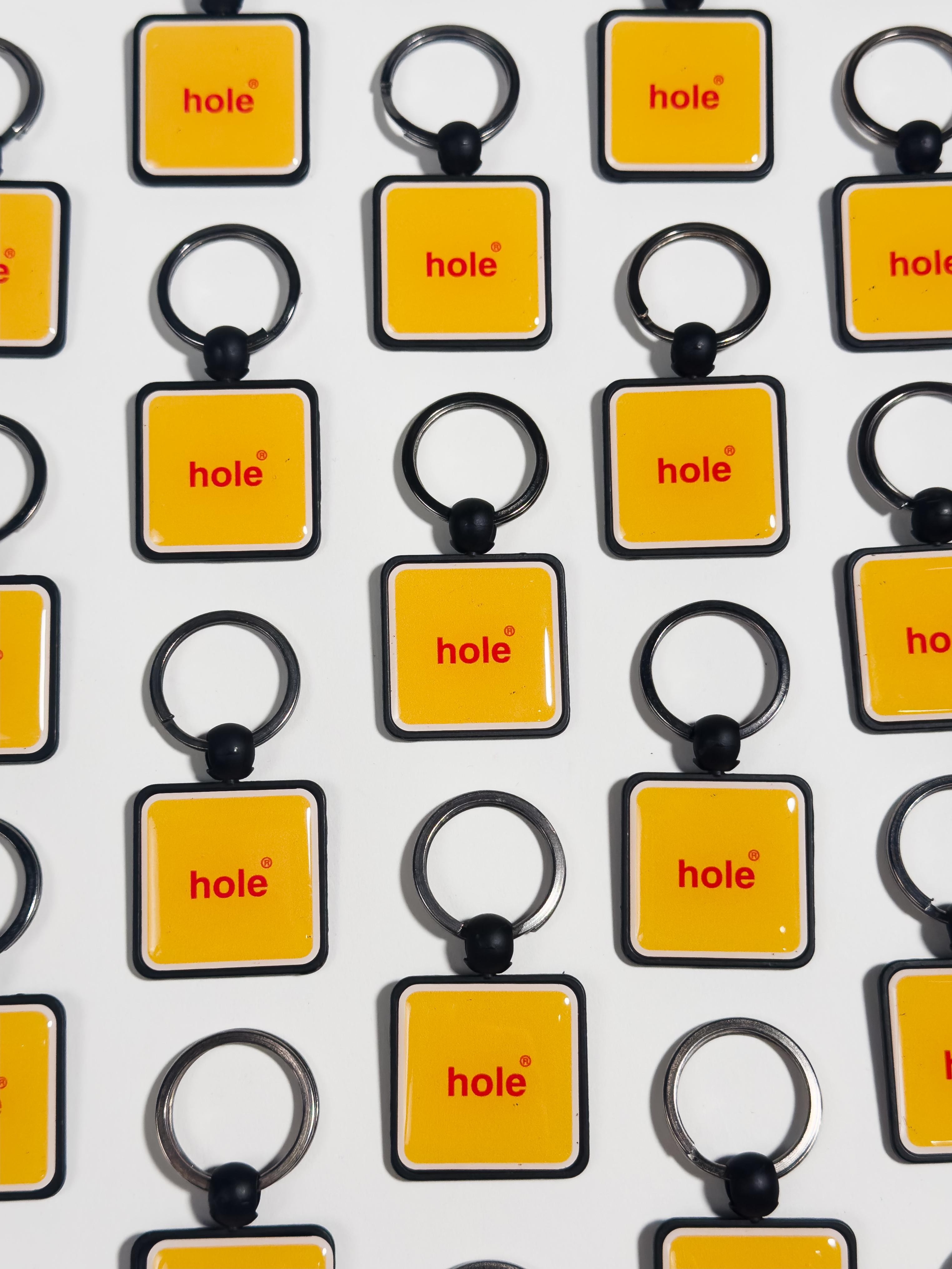 hole keychain