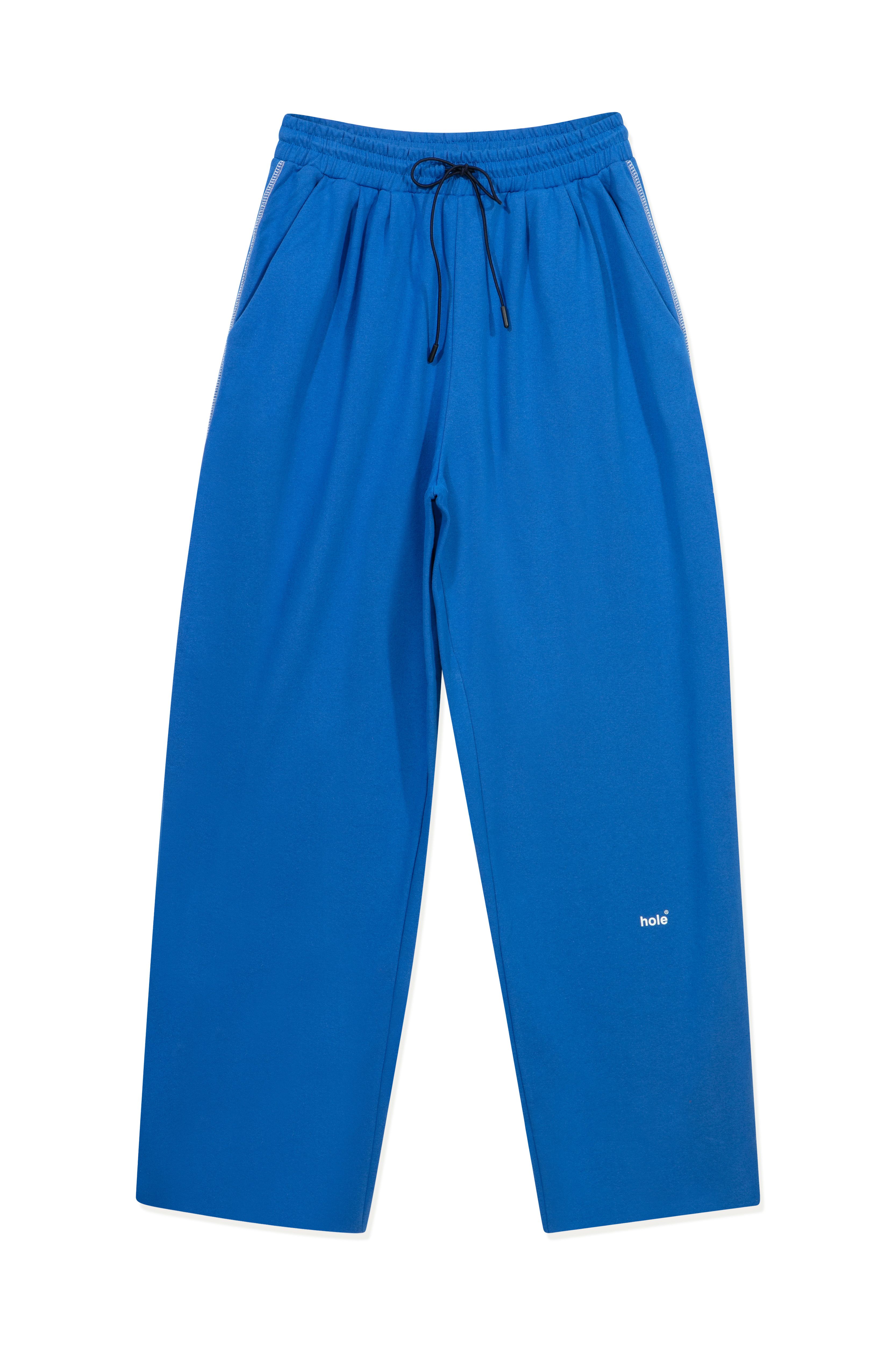 Hole Oversize Sweatpants w/ flatlock stitch details