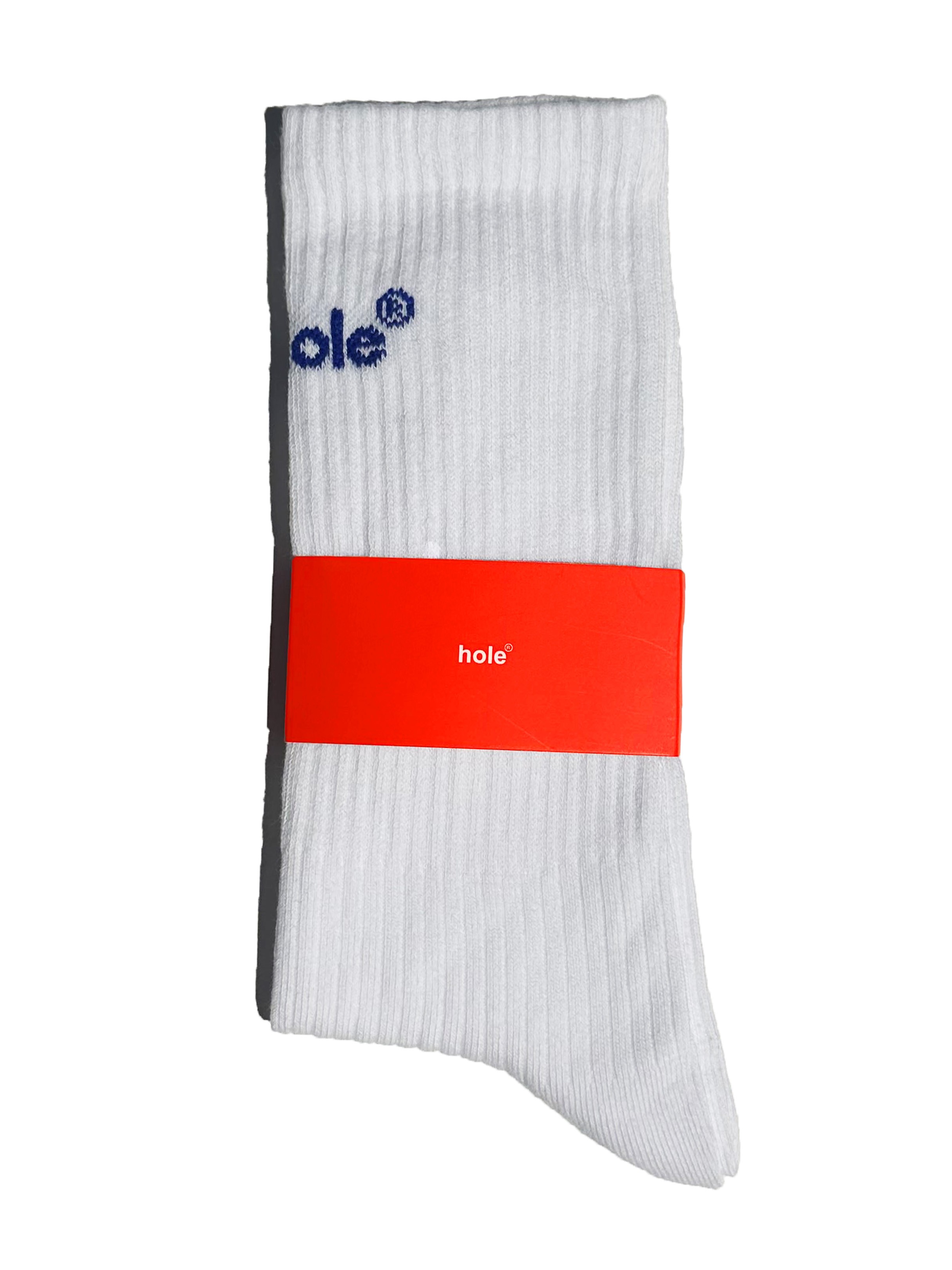 SOCKS w/embroided logo - beyaz mavi