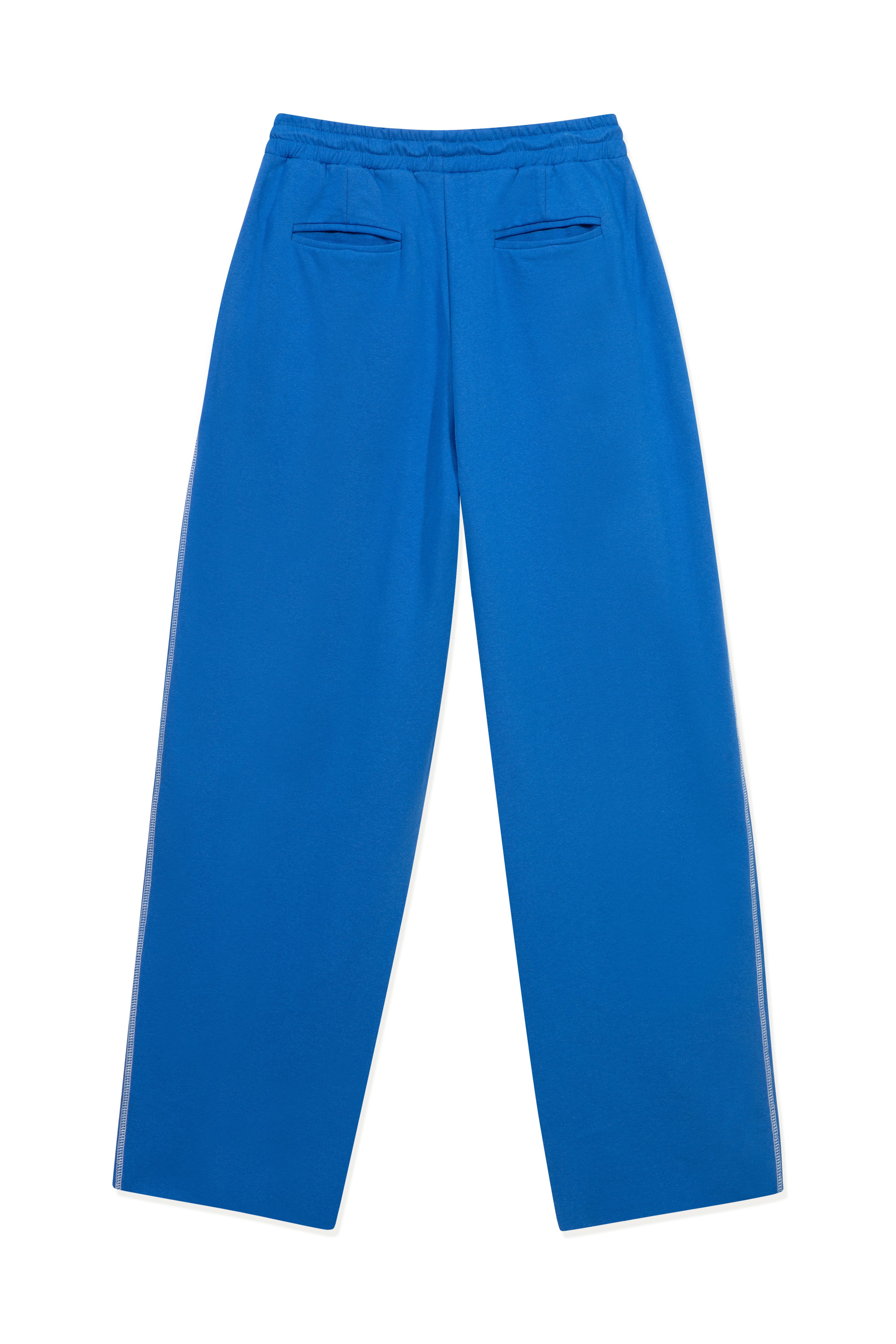 Hole Oversize Sweatpants w/ flatlock stitch details