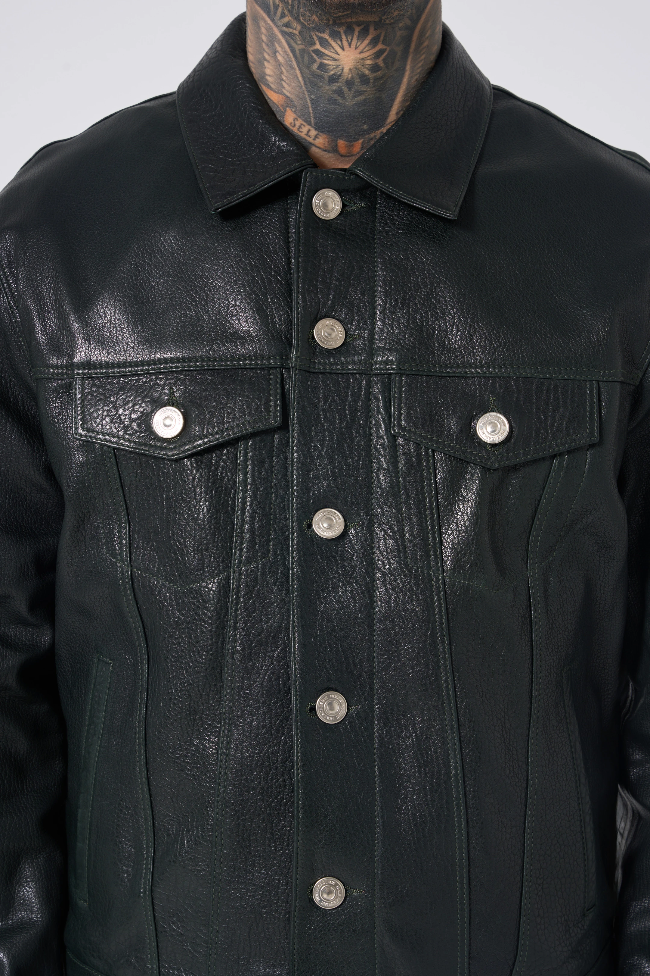 JUMBO LEATHER BLAZER