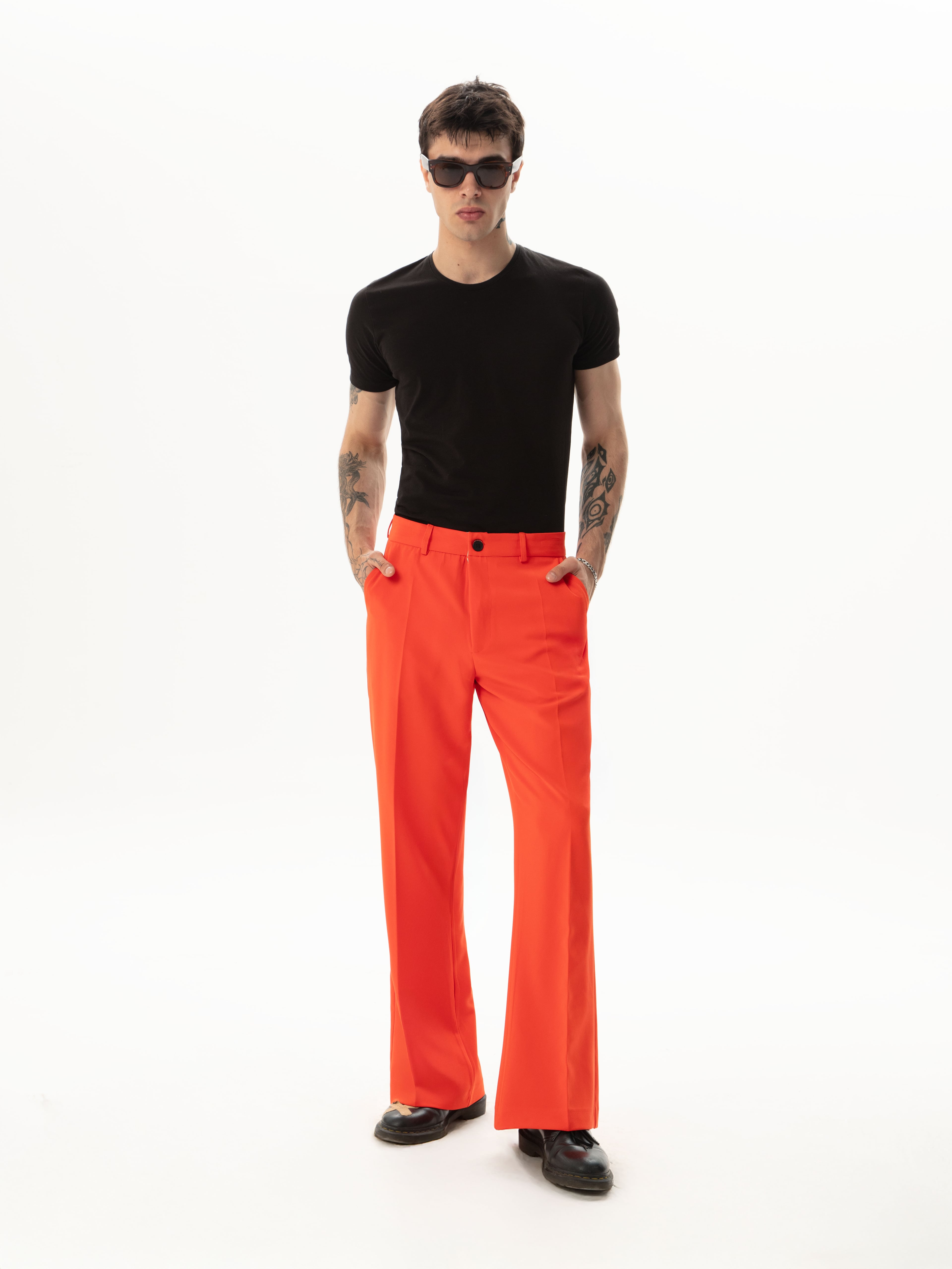 Flared Black Trousers