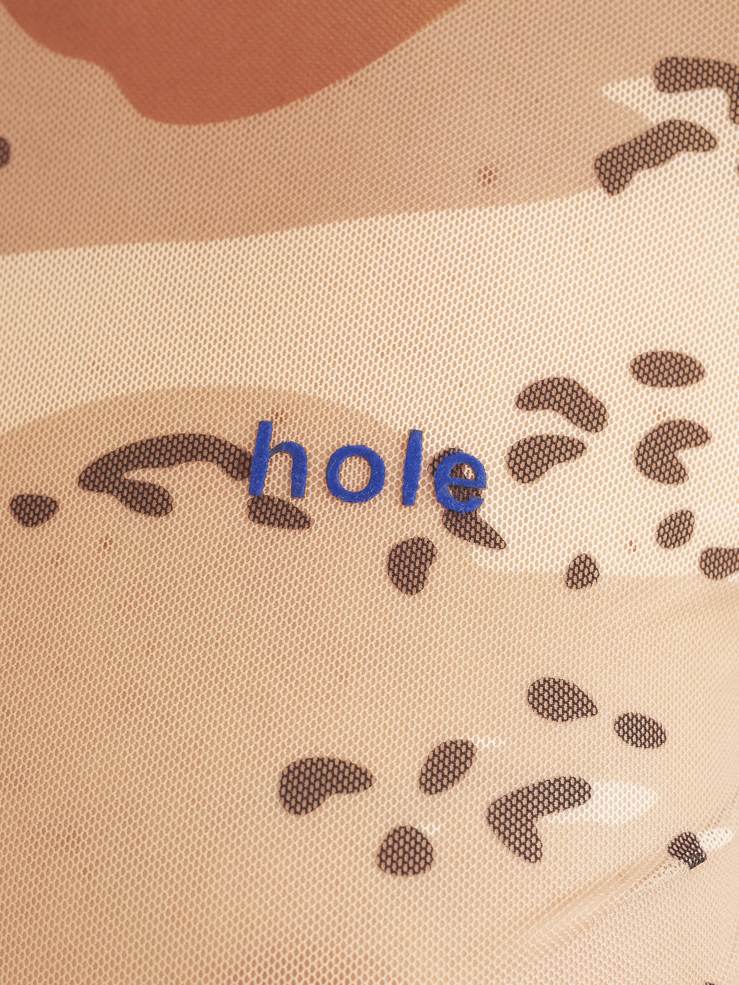 Hole Kamuflaj Tül Body