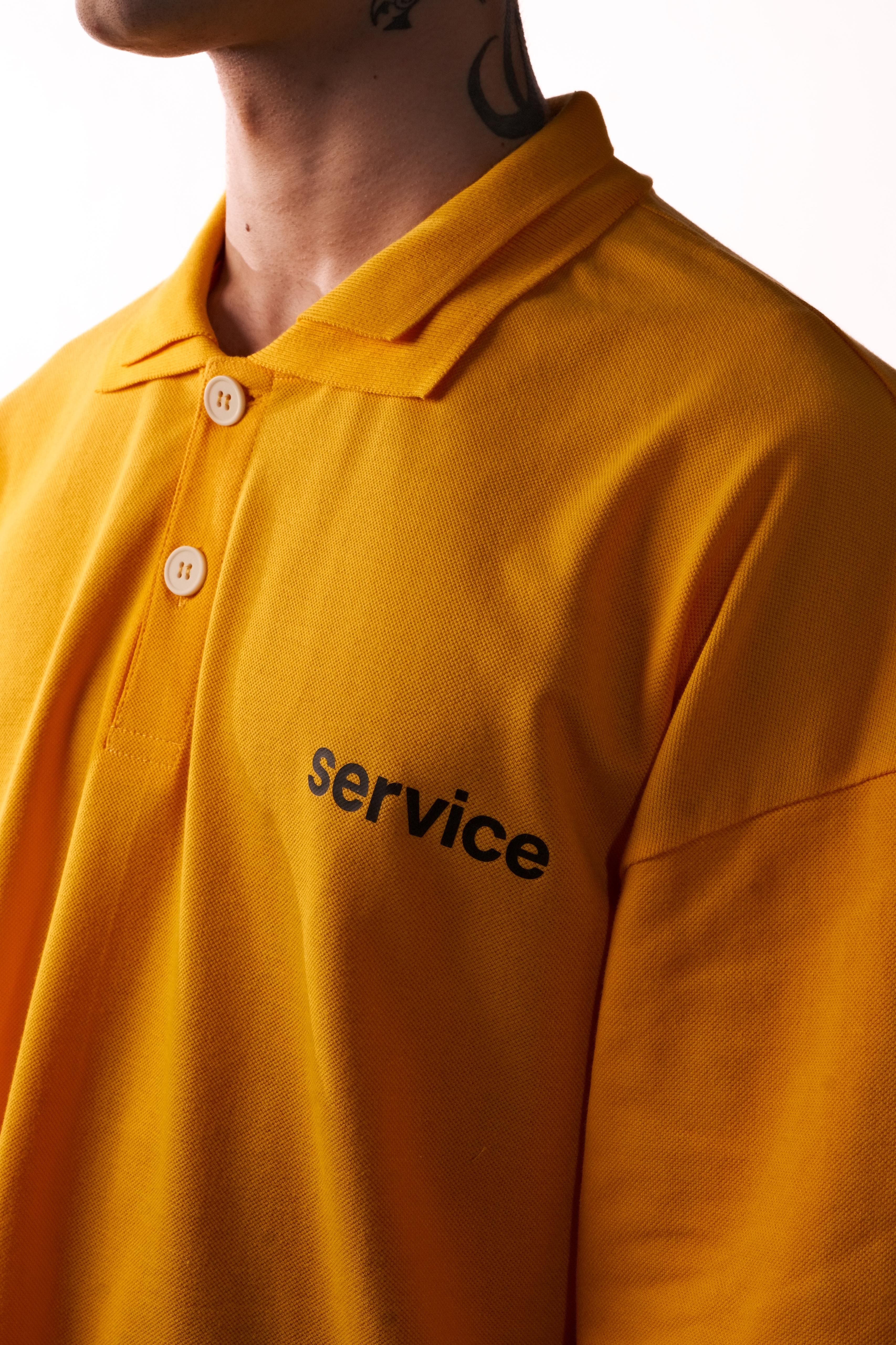 Hole Polo Yaka service Çift Kol Sweatshirt