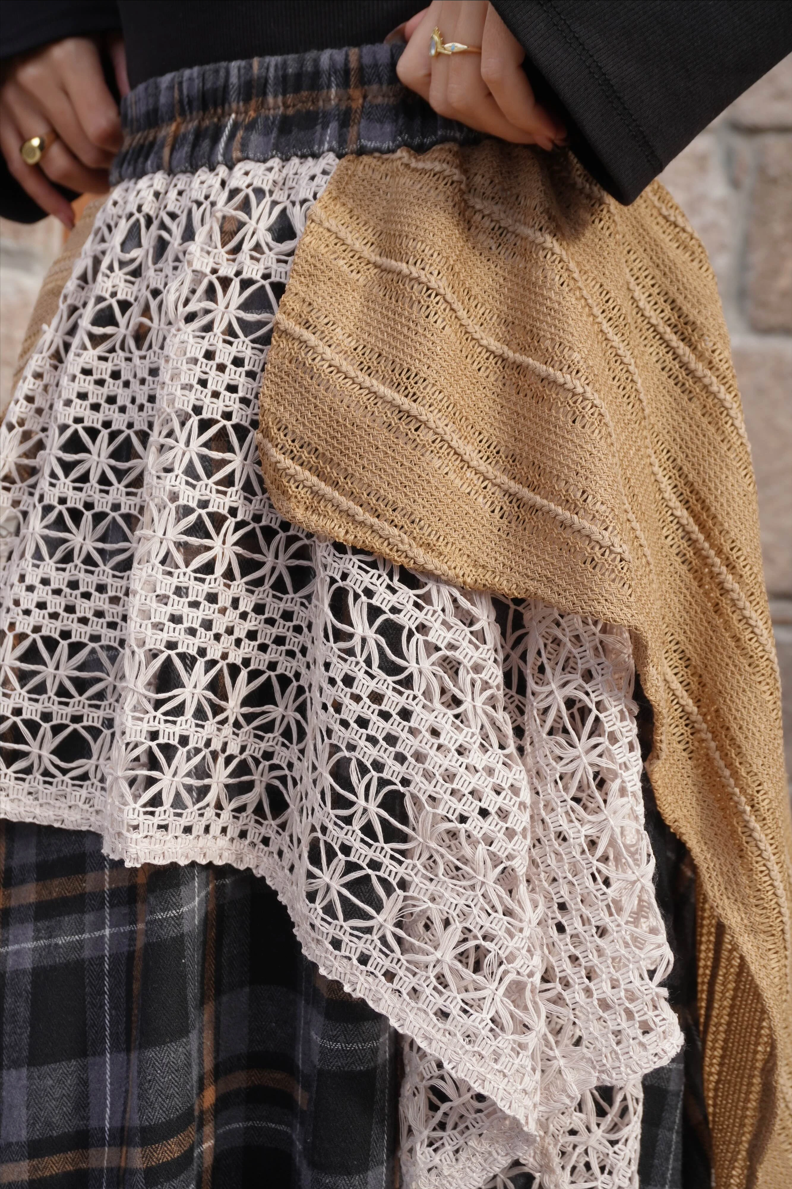 İthal Tasarım Kat Kat Etek 