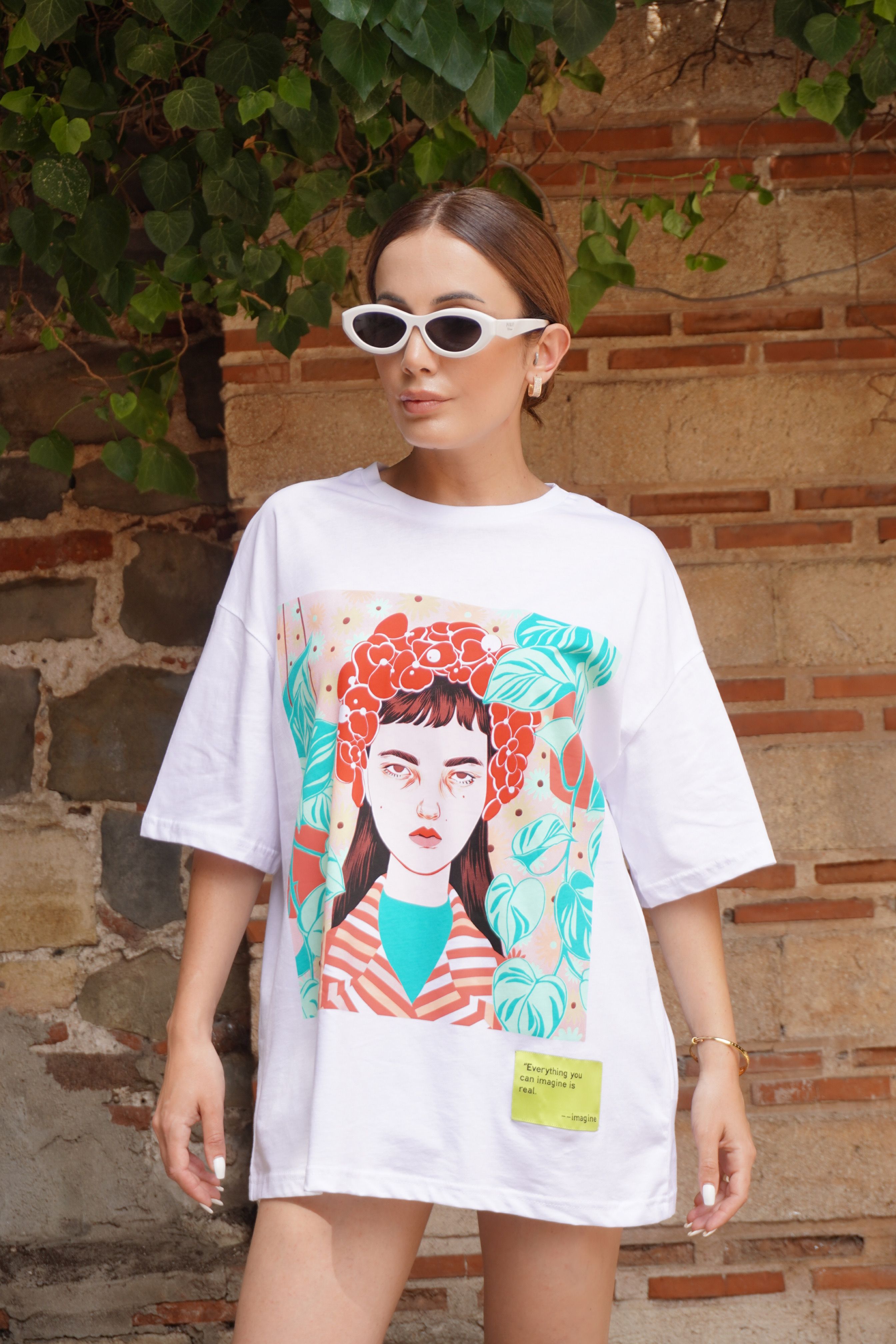 Oversize Baskılı T-Shirt