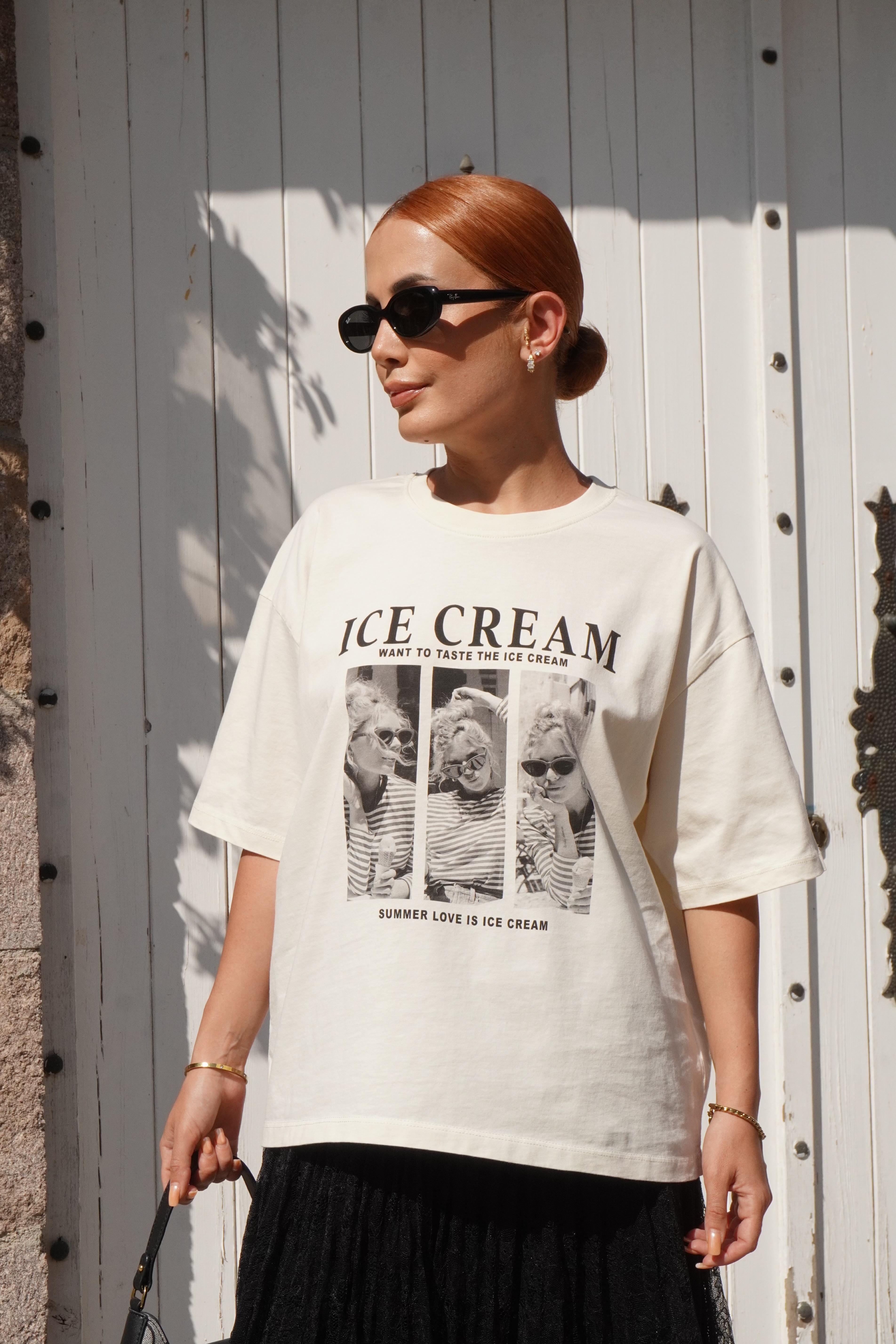 Baskılı Oversize T-shirt
