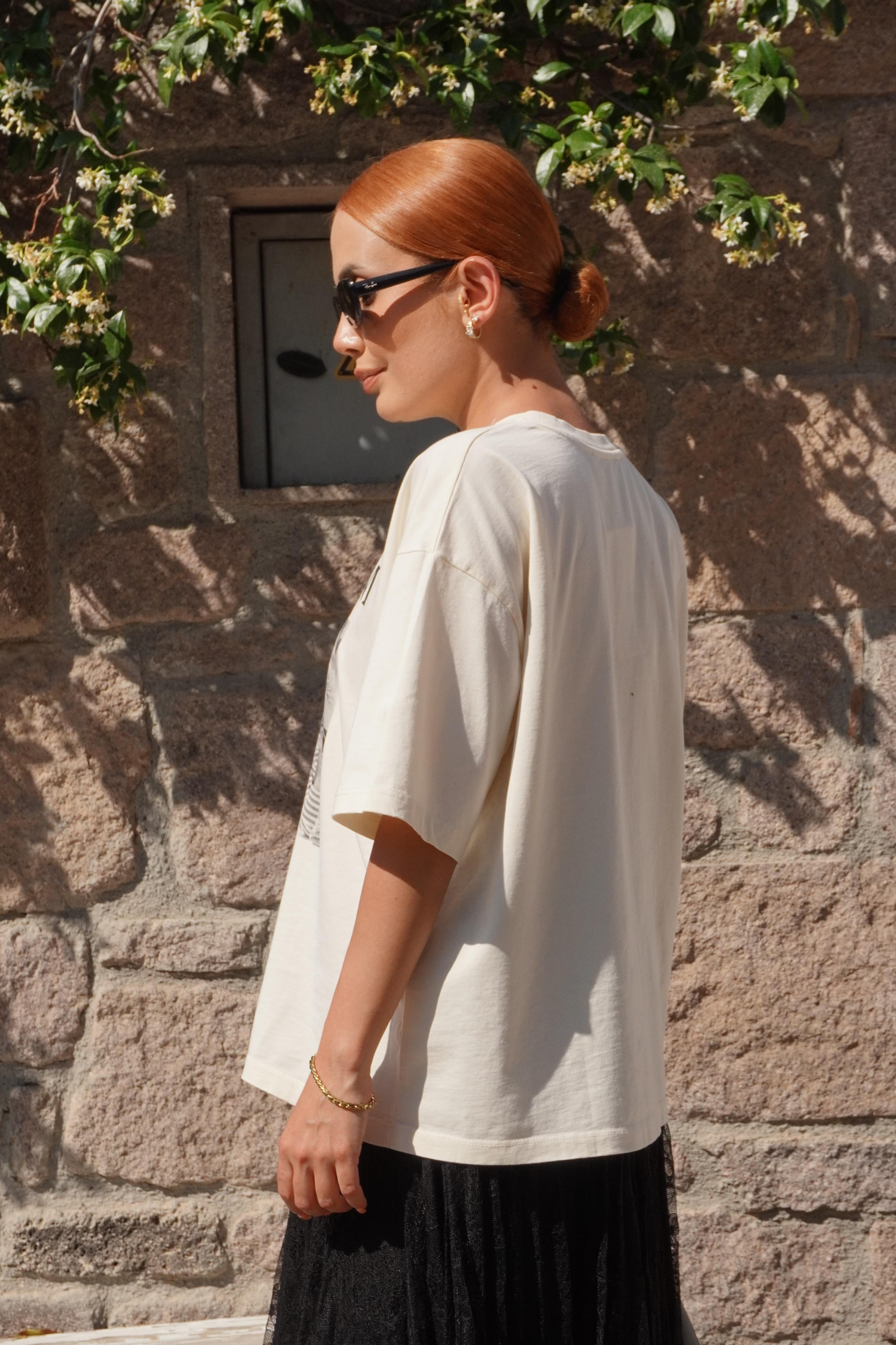 Baskılı Oversize T-shirt