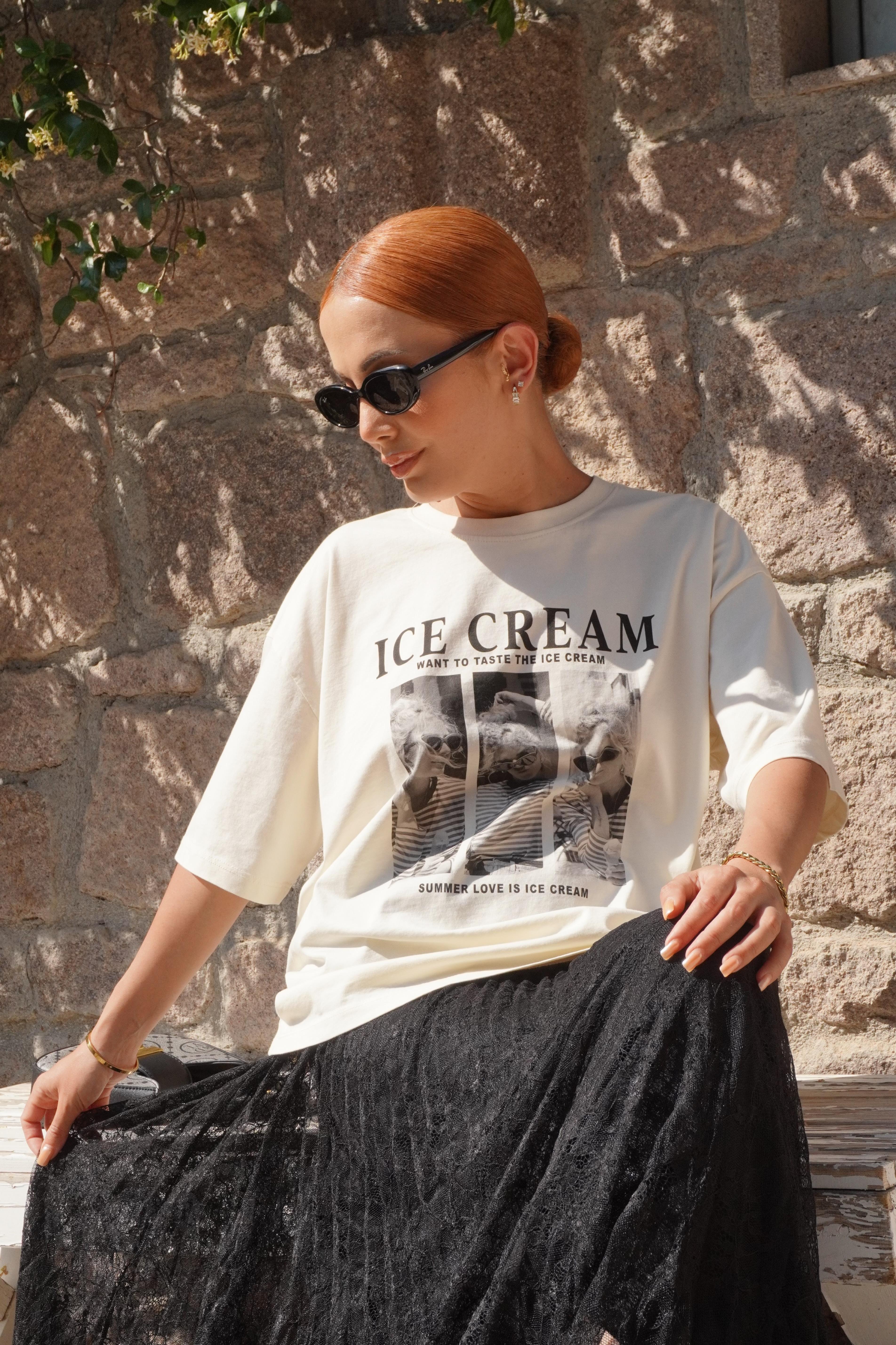 Baskılı Oversize T-shirt