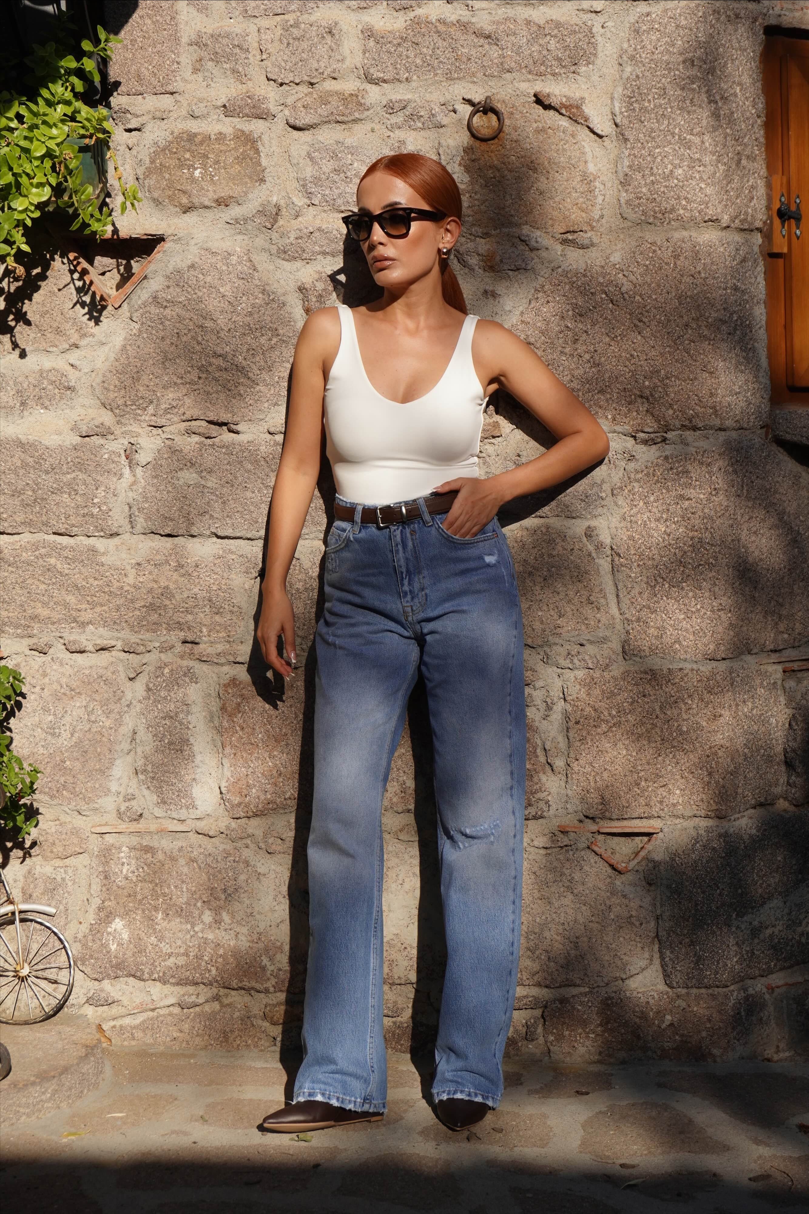 Geniş Flare Jean