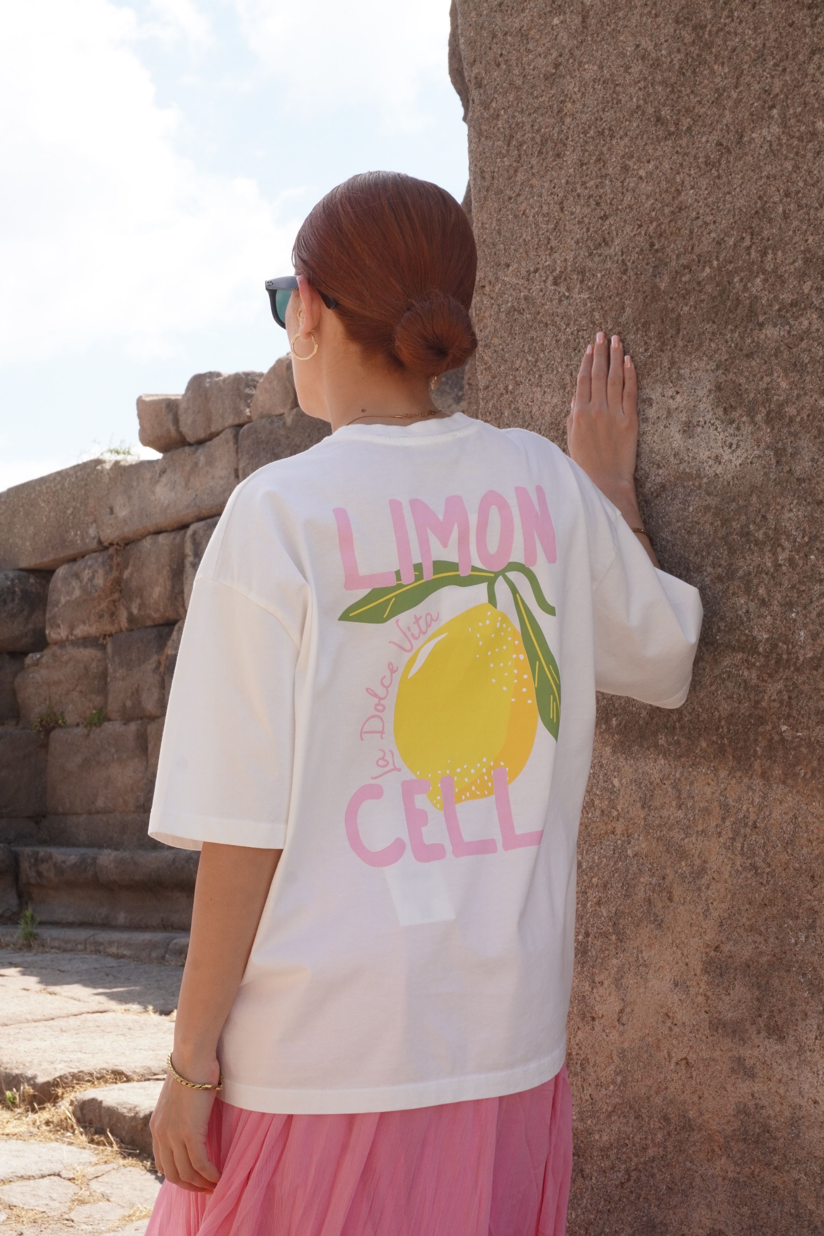 Limon Baskıkı Oversize Tişört