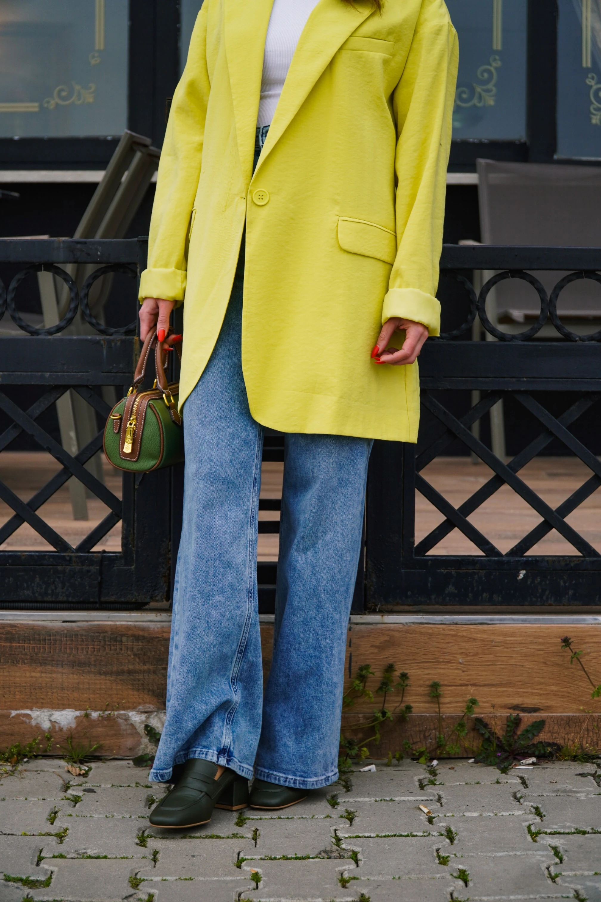 Muadil Yüksek Bel Palazzo Jean