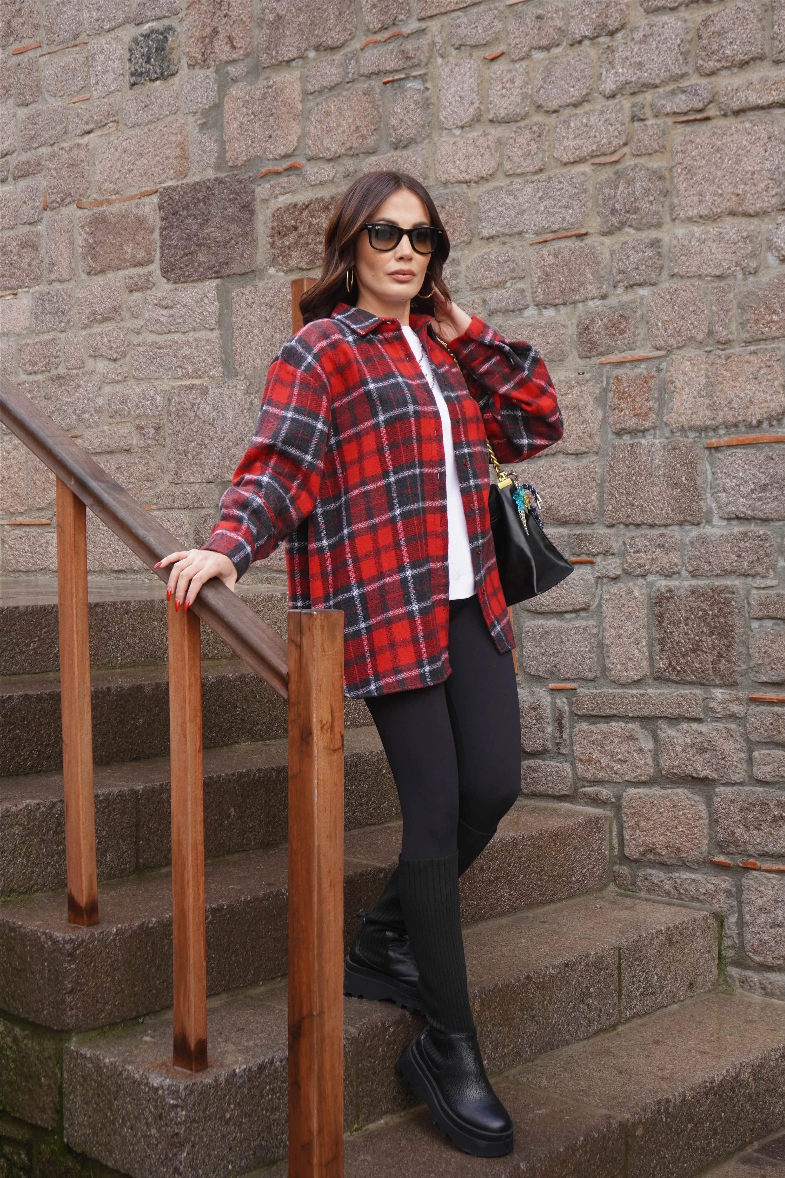 Kırmızı Siyah Oduncu Gömlek 