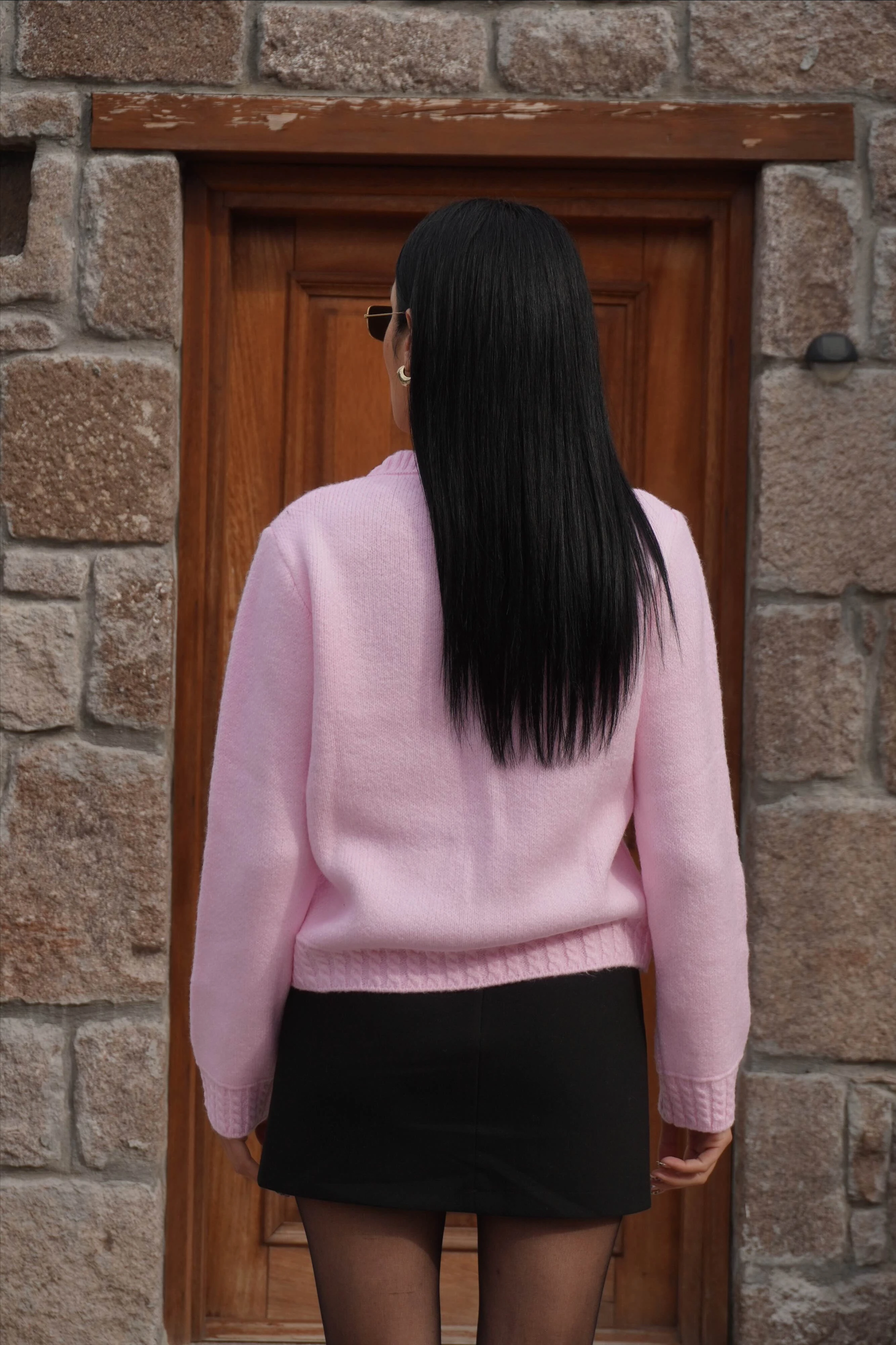 Tek Cep Detaylı Triko Hırka 