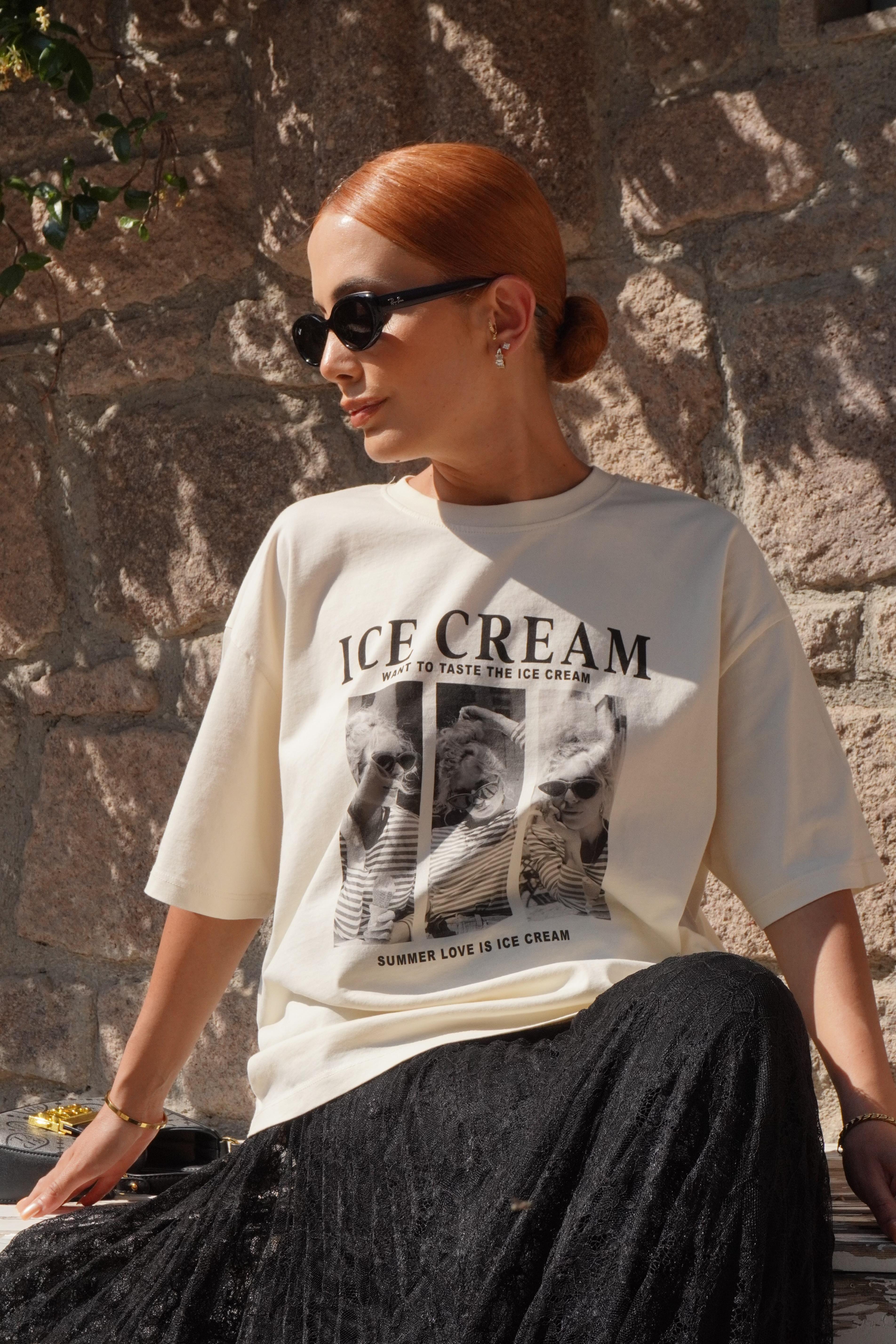 Baskılı Oversize T-shirt