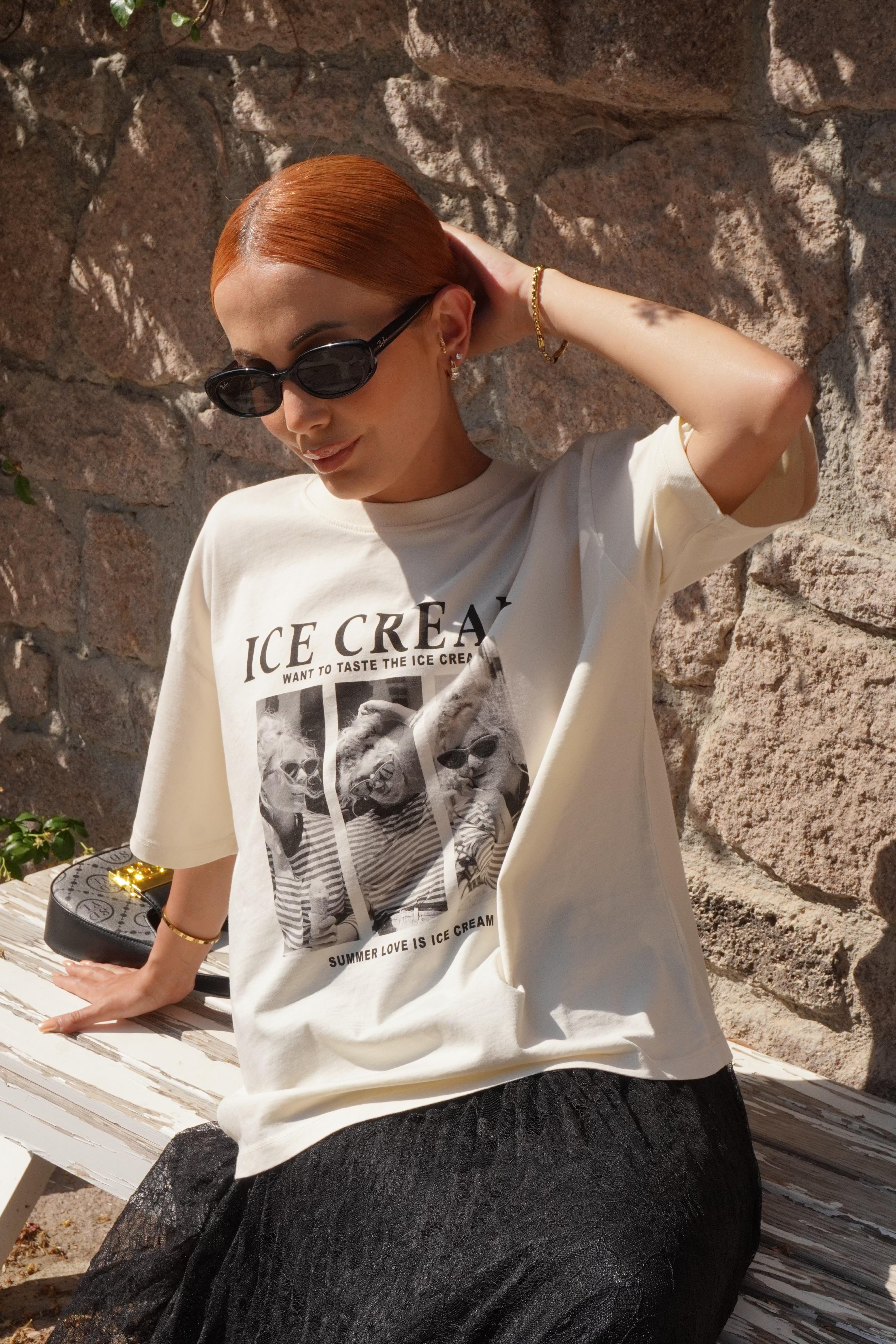 Baskılı Oversize T-shirt