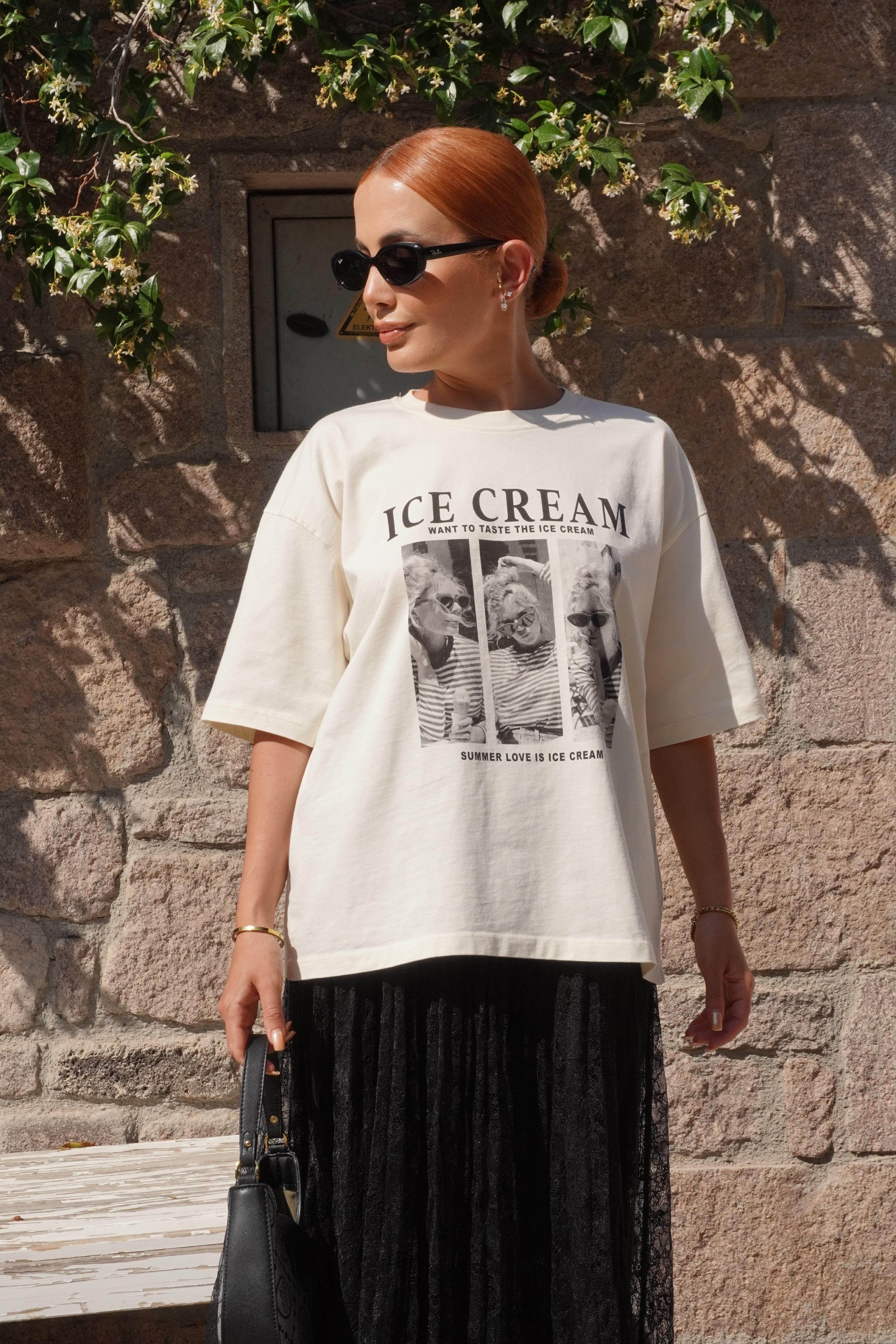 Baskılı Oversize T-shirt